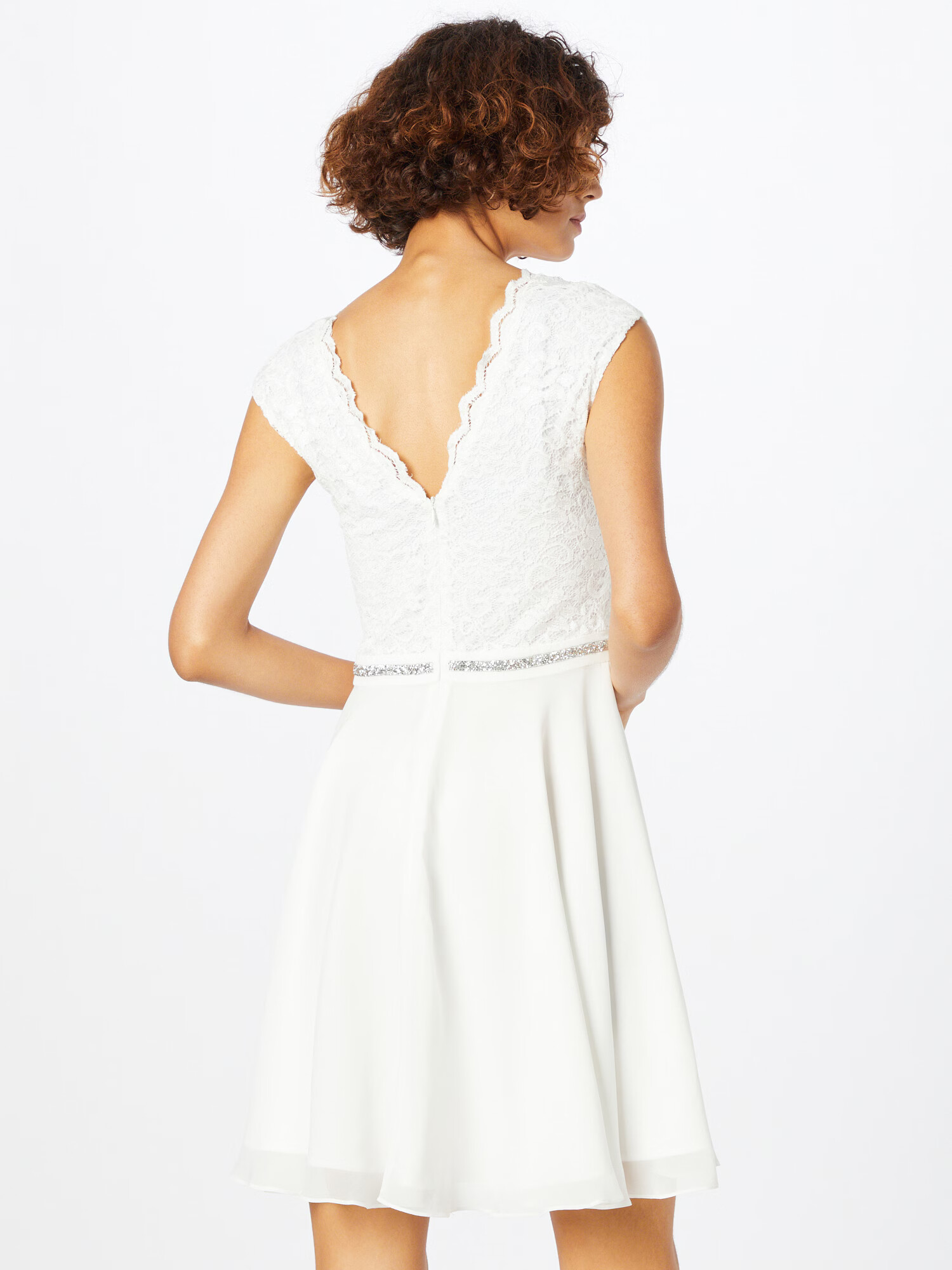 SWING Rochie de cocktail alb - Pled.ro