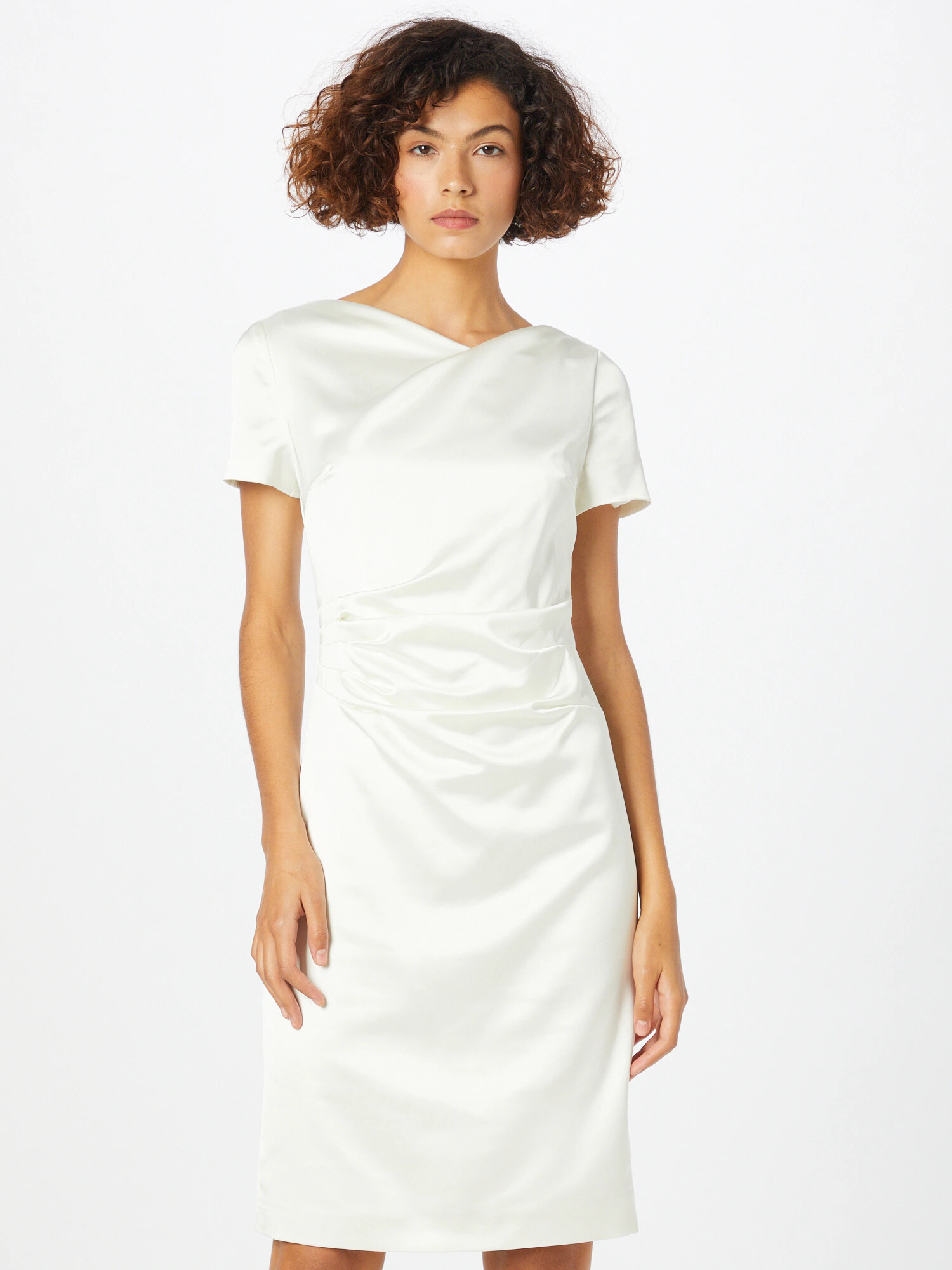 SWING Rochie de cocktail alb - Pled.ro