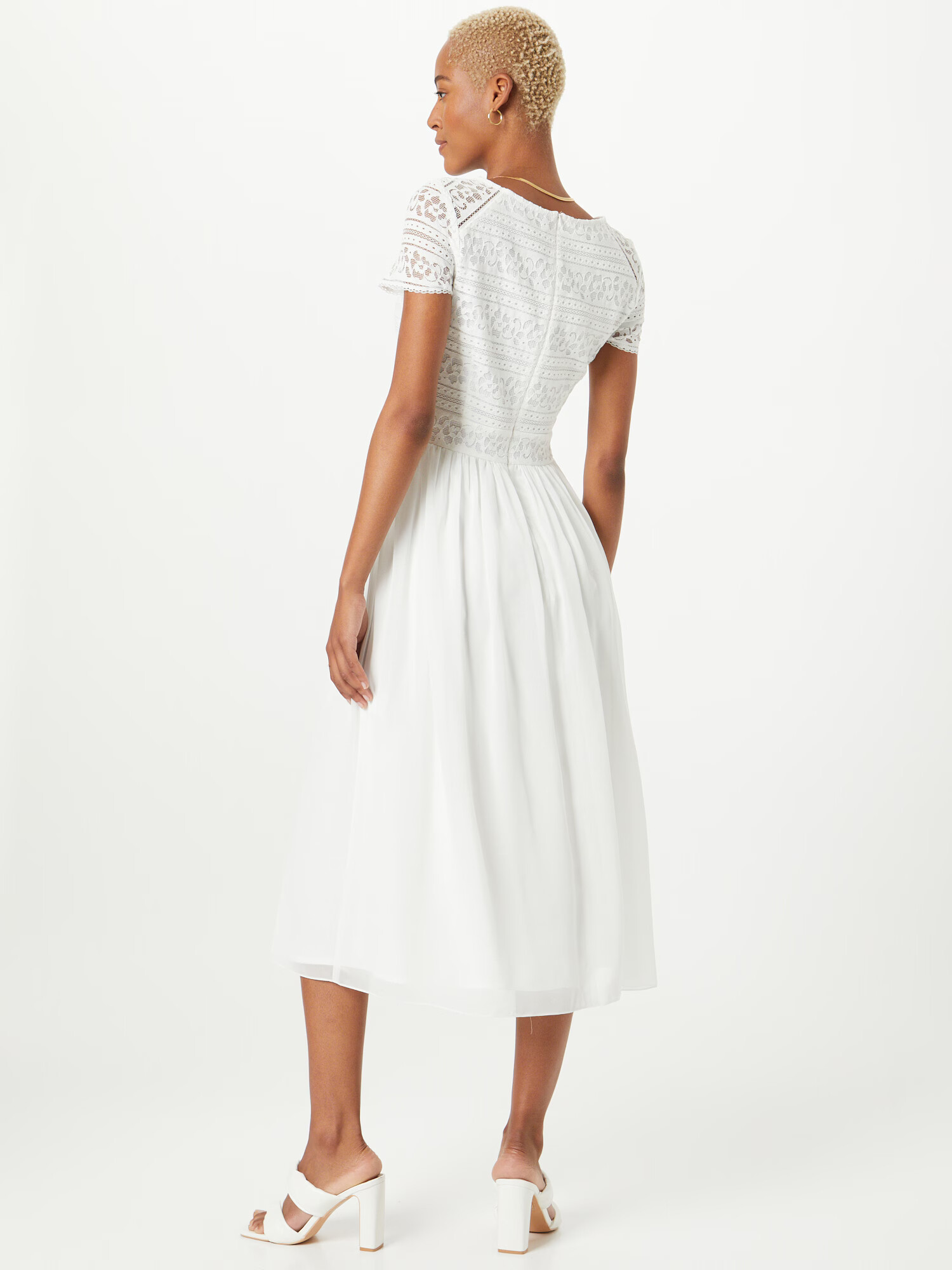 SWING Rochie de cocktail crem - Pled.ro