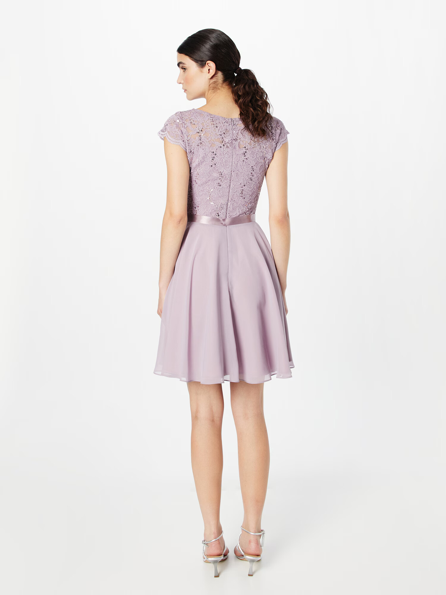 SWING Rochie de cocktail gri argintiu / mov liliachiu - Pled.ro