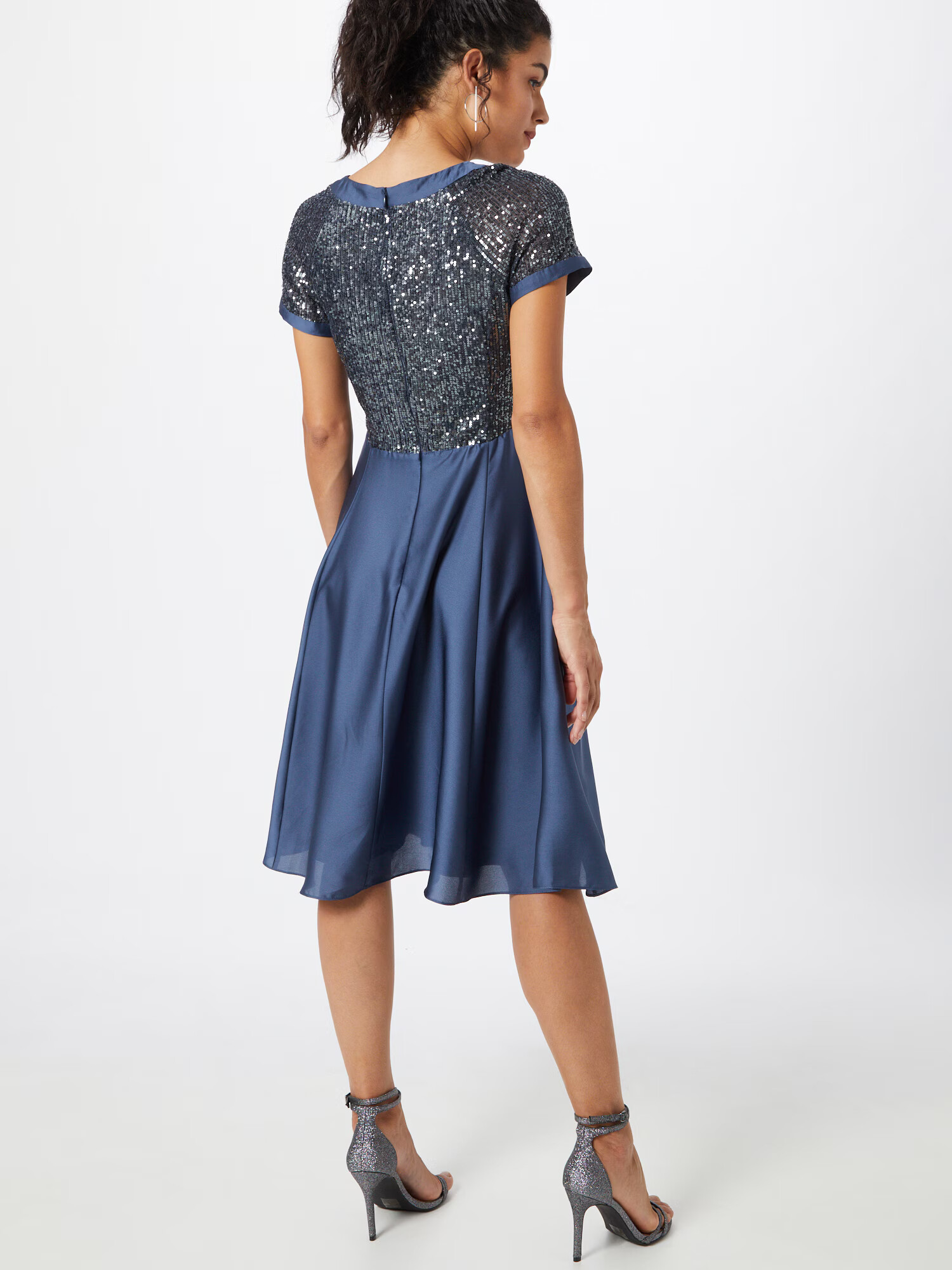 SWING Rochie de cocktail indigo / gri argintiu - Pled.ro