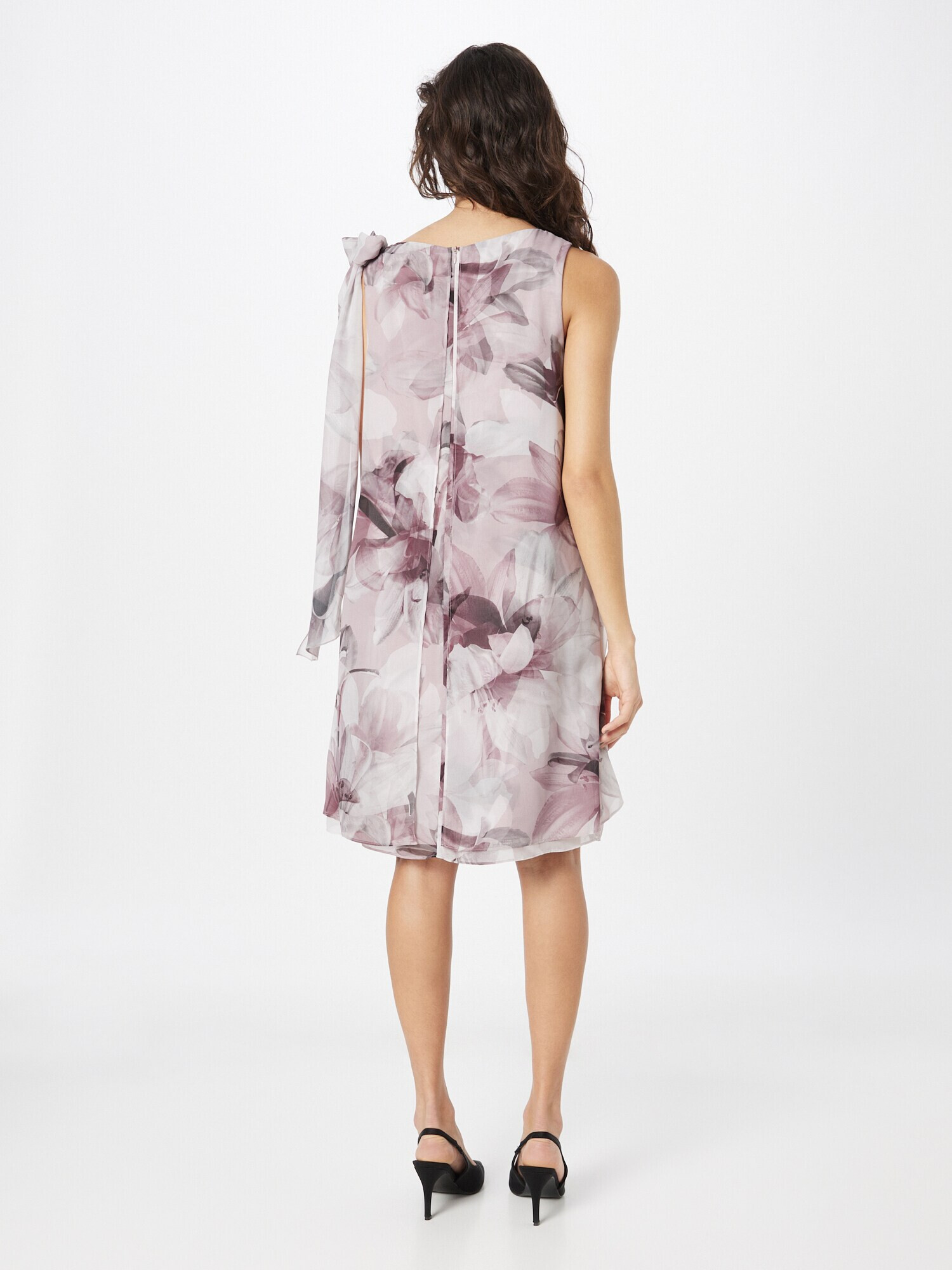 SWING Rochie de cocktail mauve / roz / alb - Pled.ro