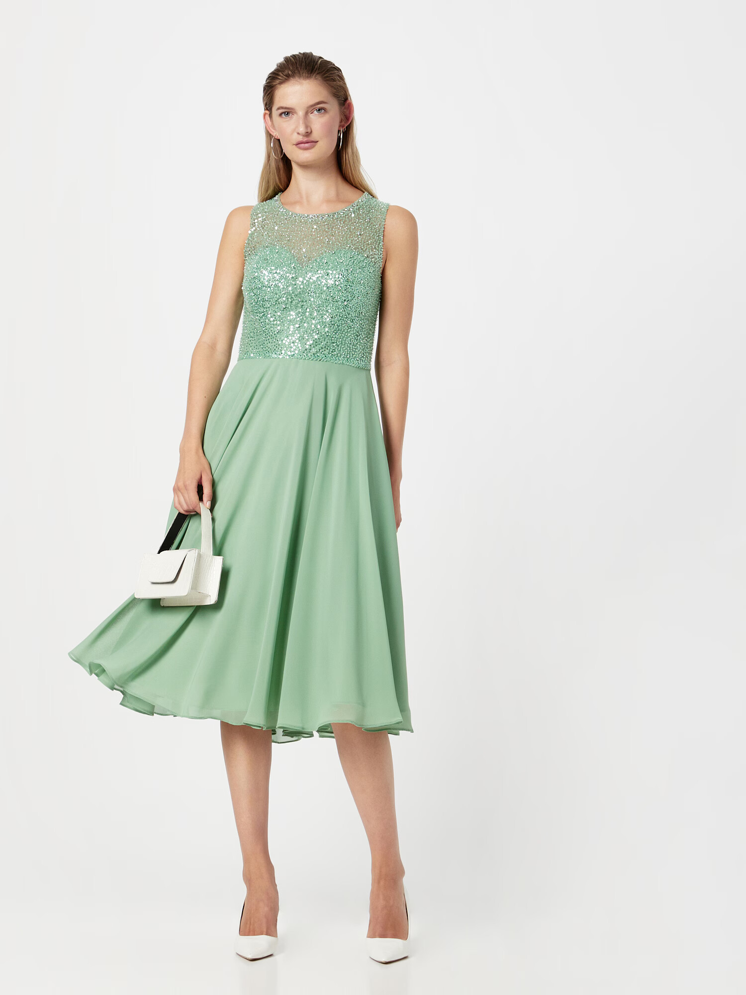 SWING Rochie de cocktail verde deschis - Pled.ro