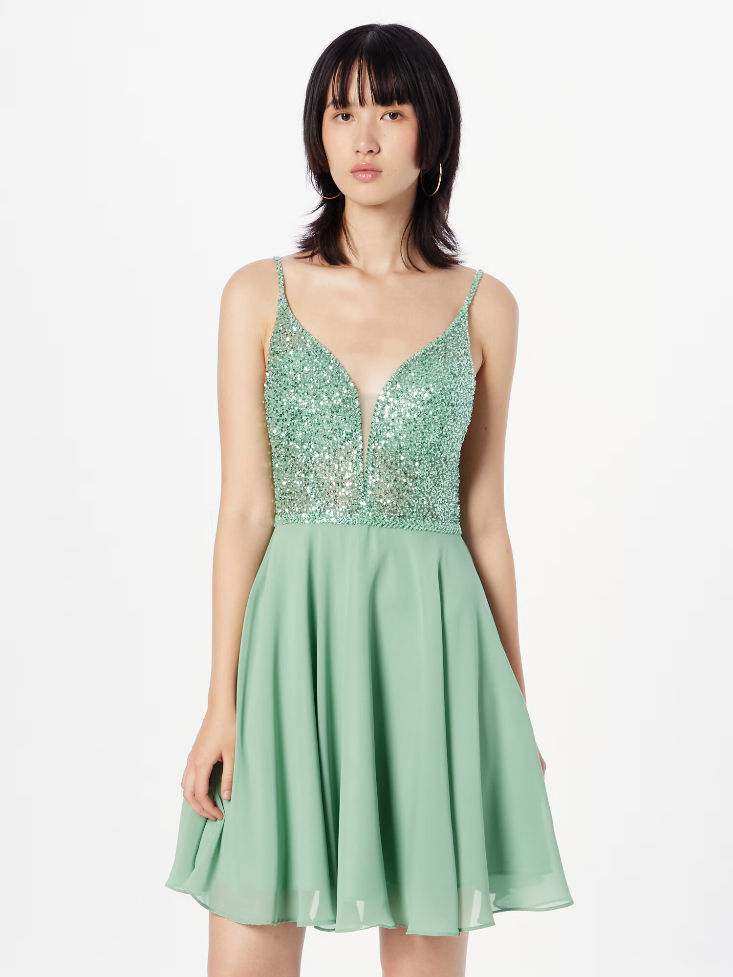 SWING Rochie de cocktail verde deschis - Pled.ro