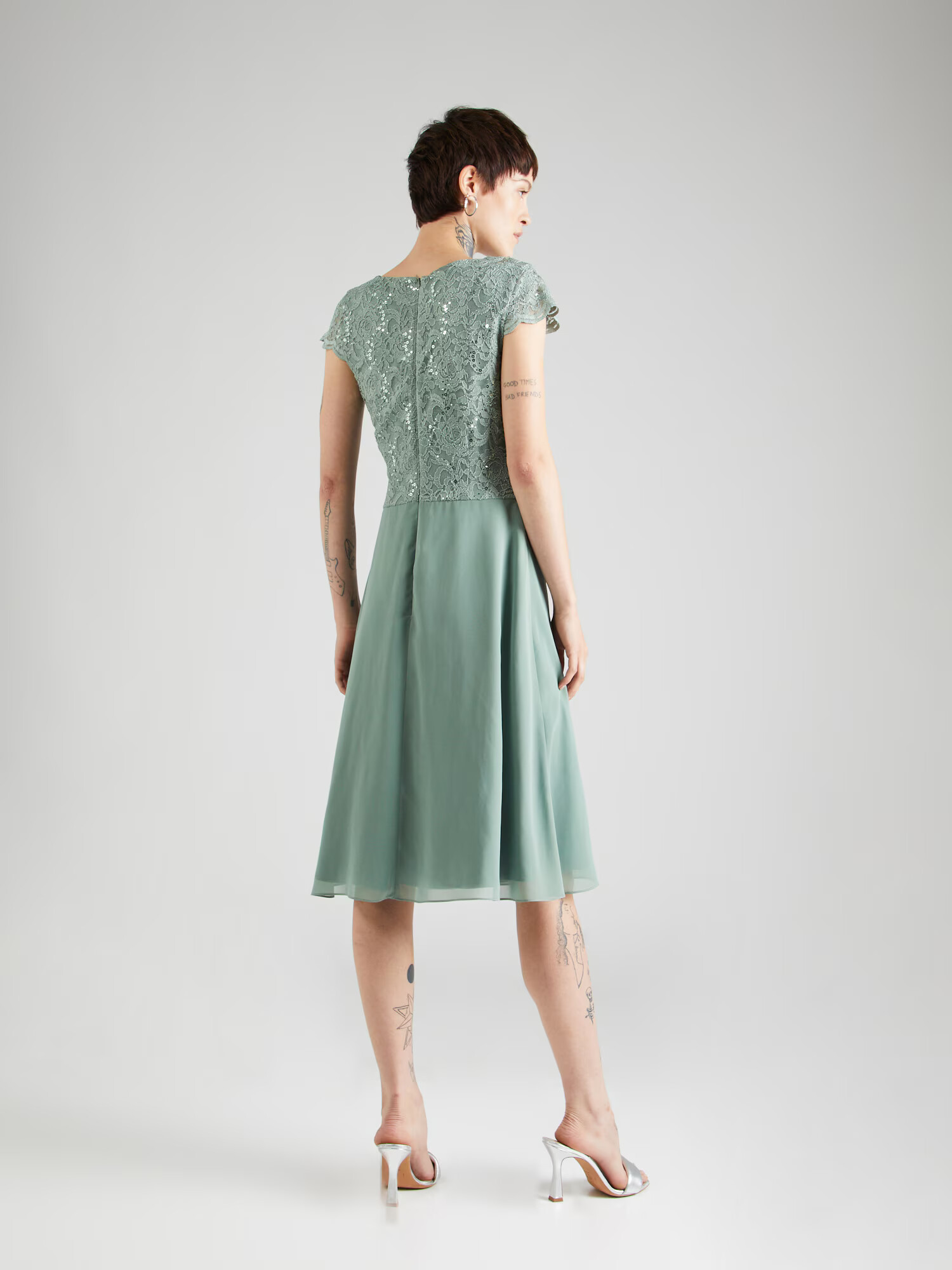 SWING Rochie de cocktail verde deschis - Pled.ro