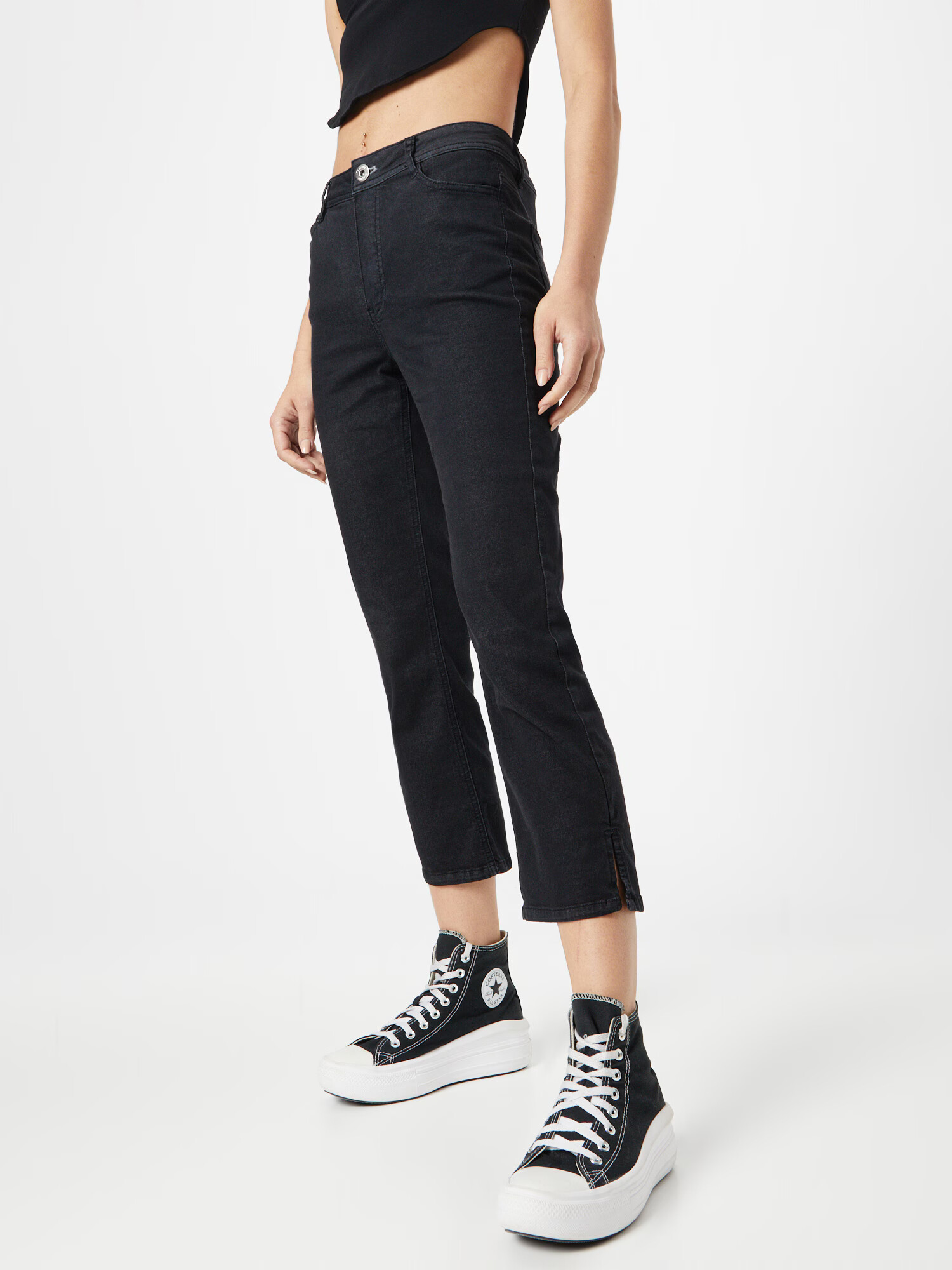 TAIFUN Jeans negru denim - Pled.ro