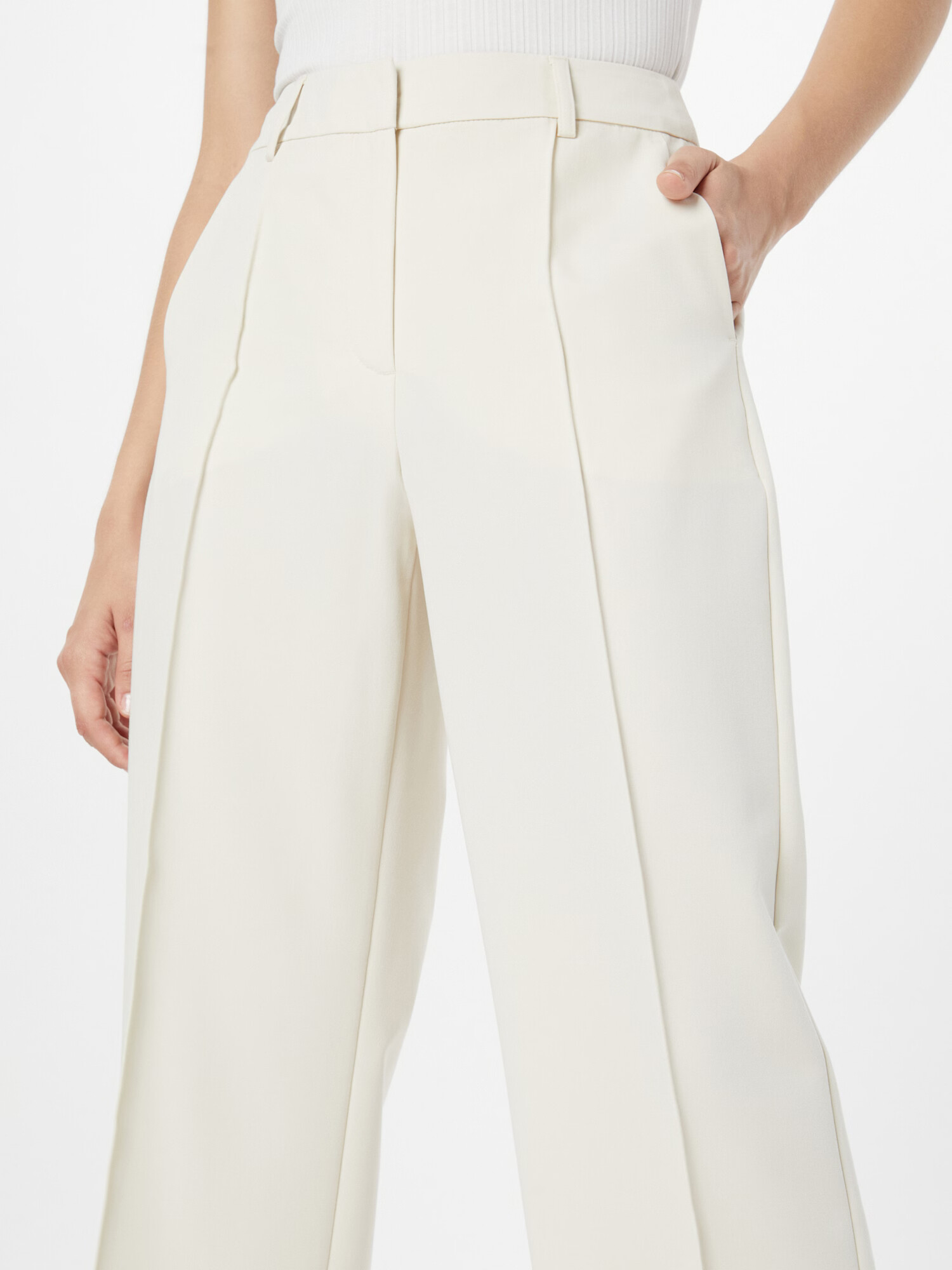 TAIFUN Pantaloni crem - Pled.ro