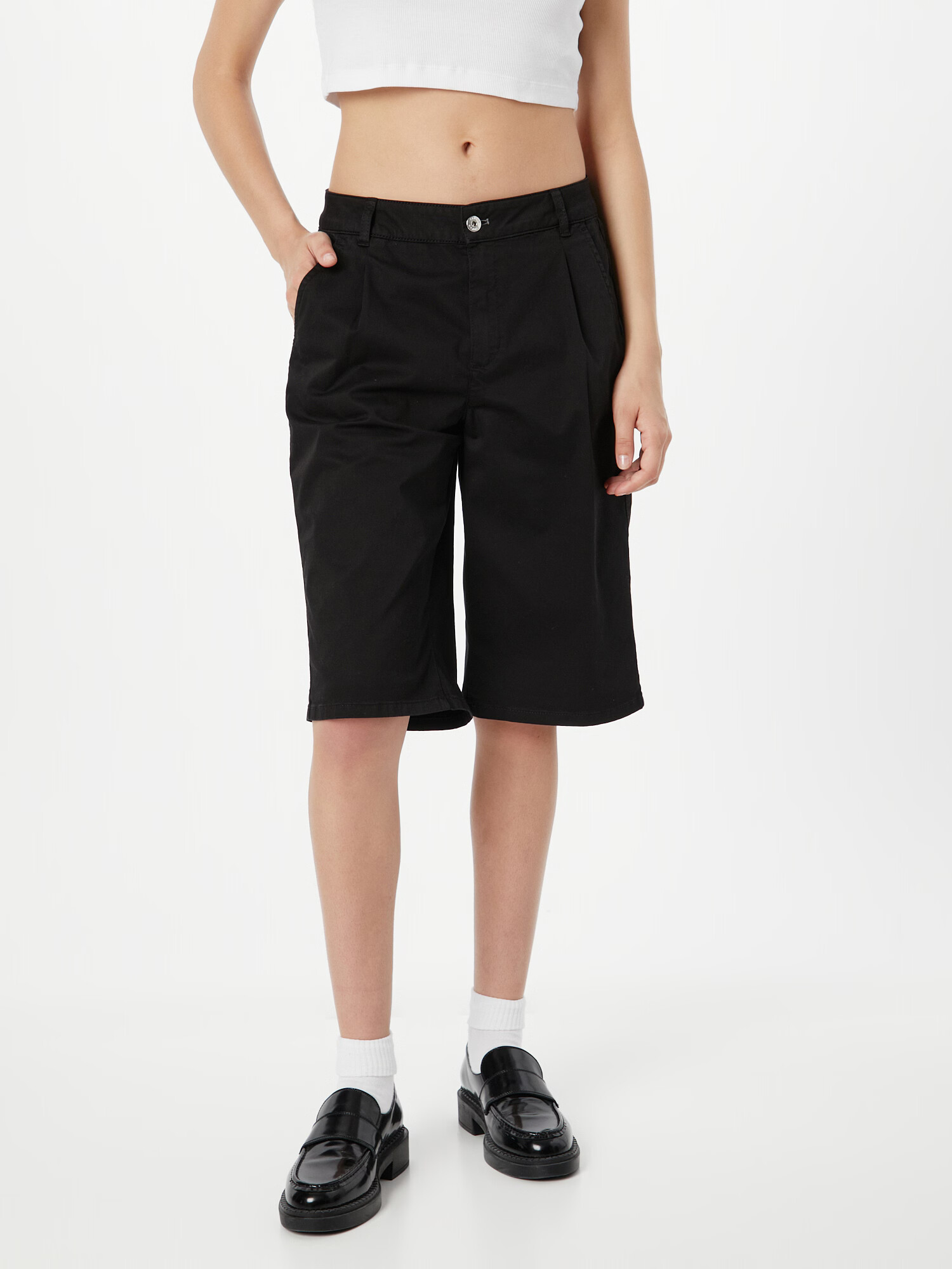 TAIFUN Pantaloni negru - Pled.ro