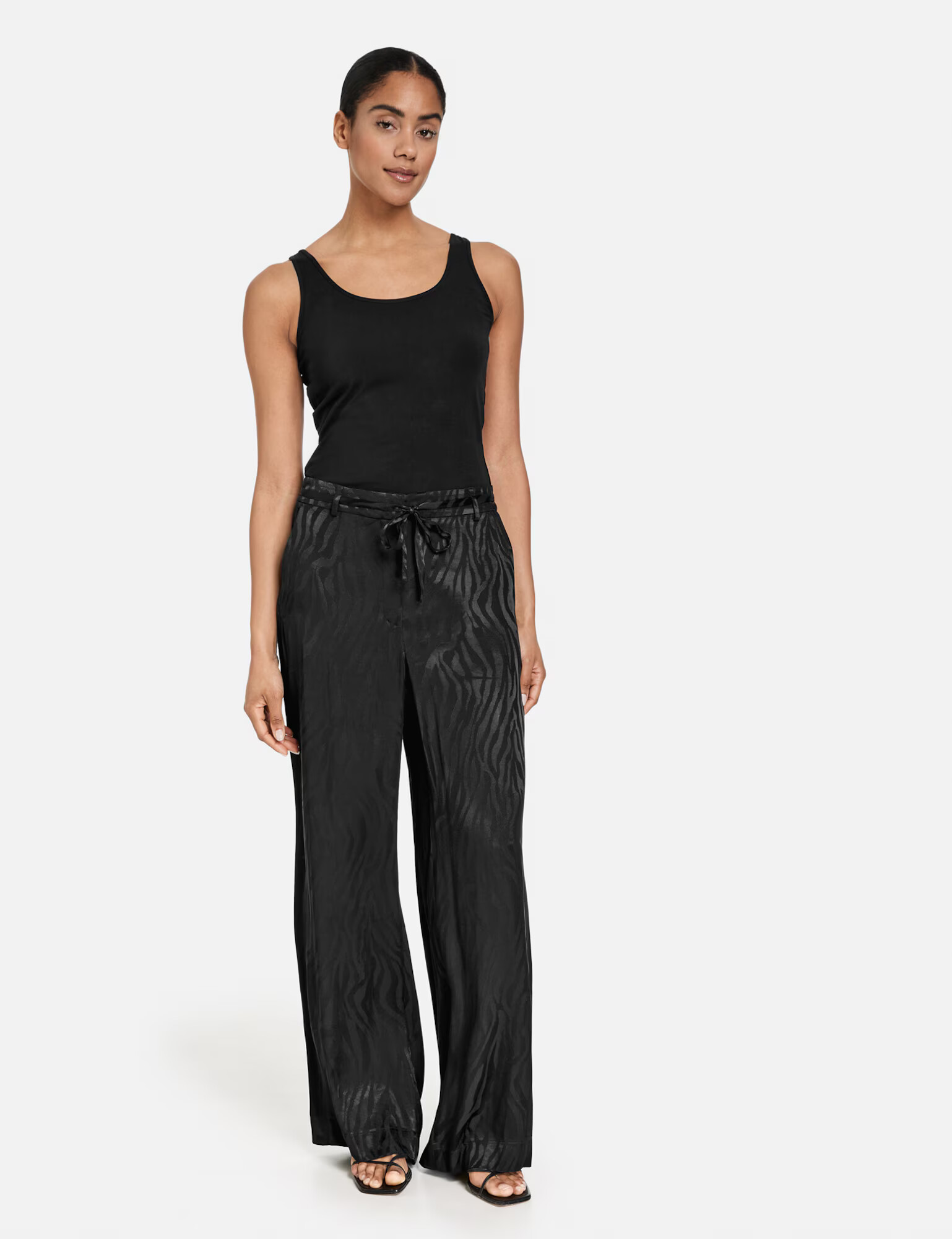 TAIFUN Pantaloni negru - Pled.ro