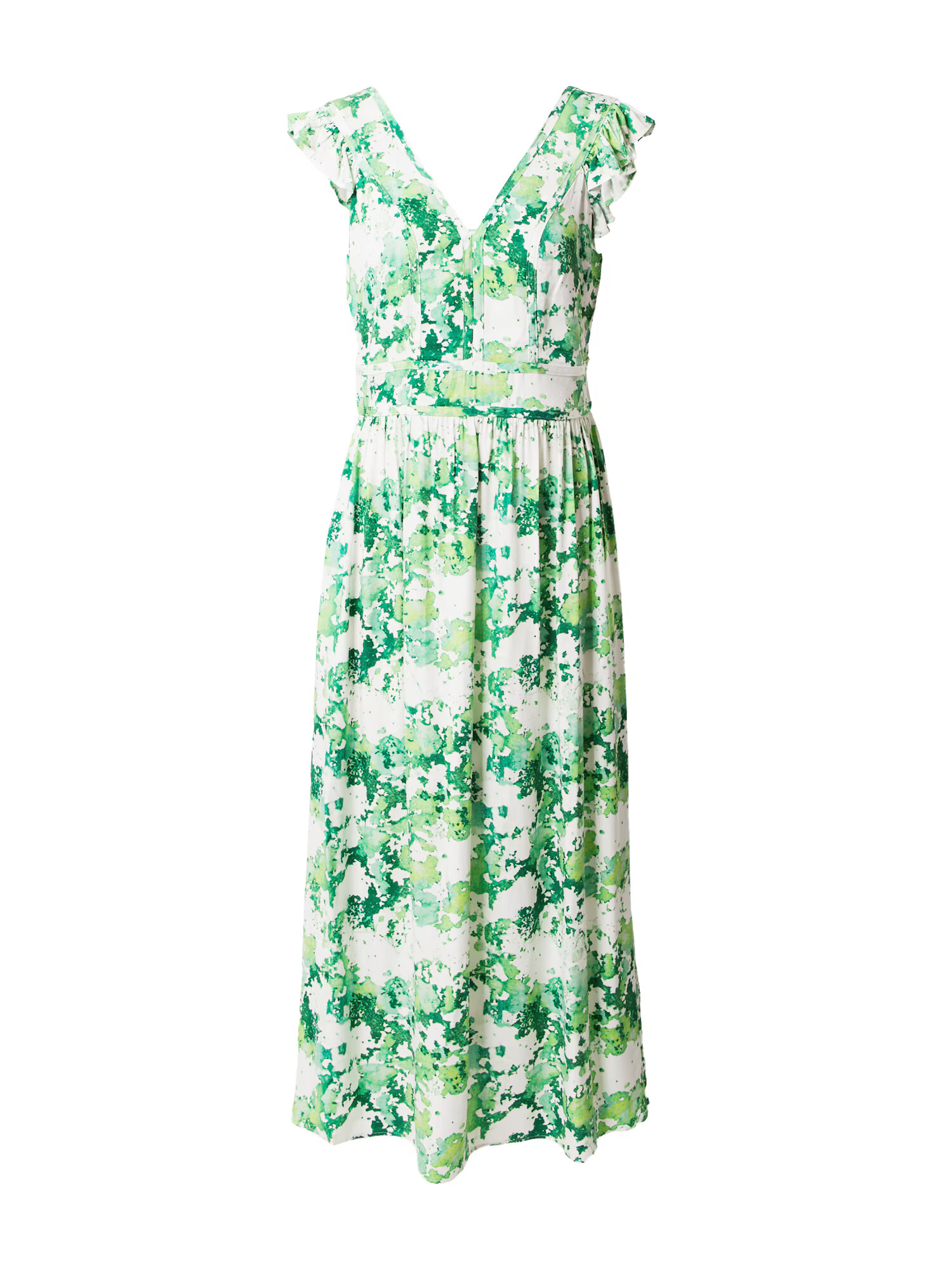 TAIFUN Rochie de vară verde / verde măr / alb - Pled.ro