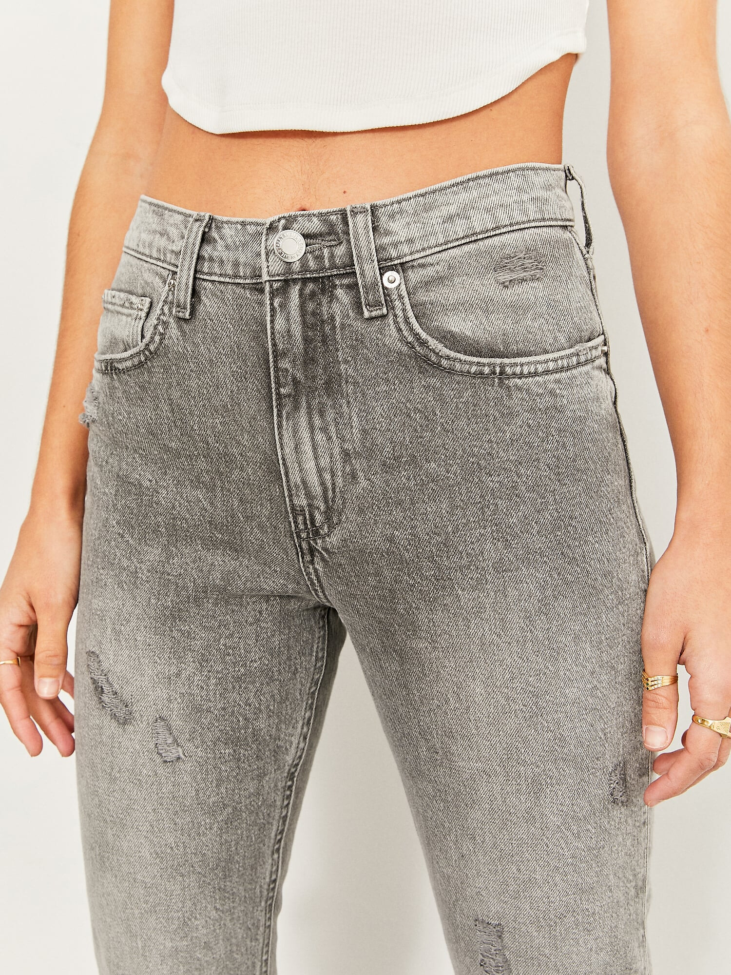 Tally Weijl Jeans gri denim - Pled.ro