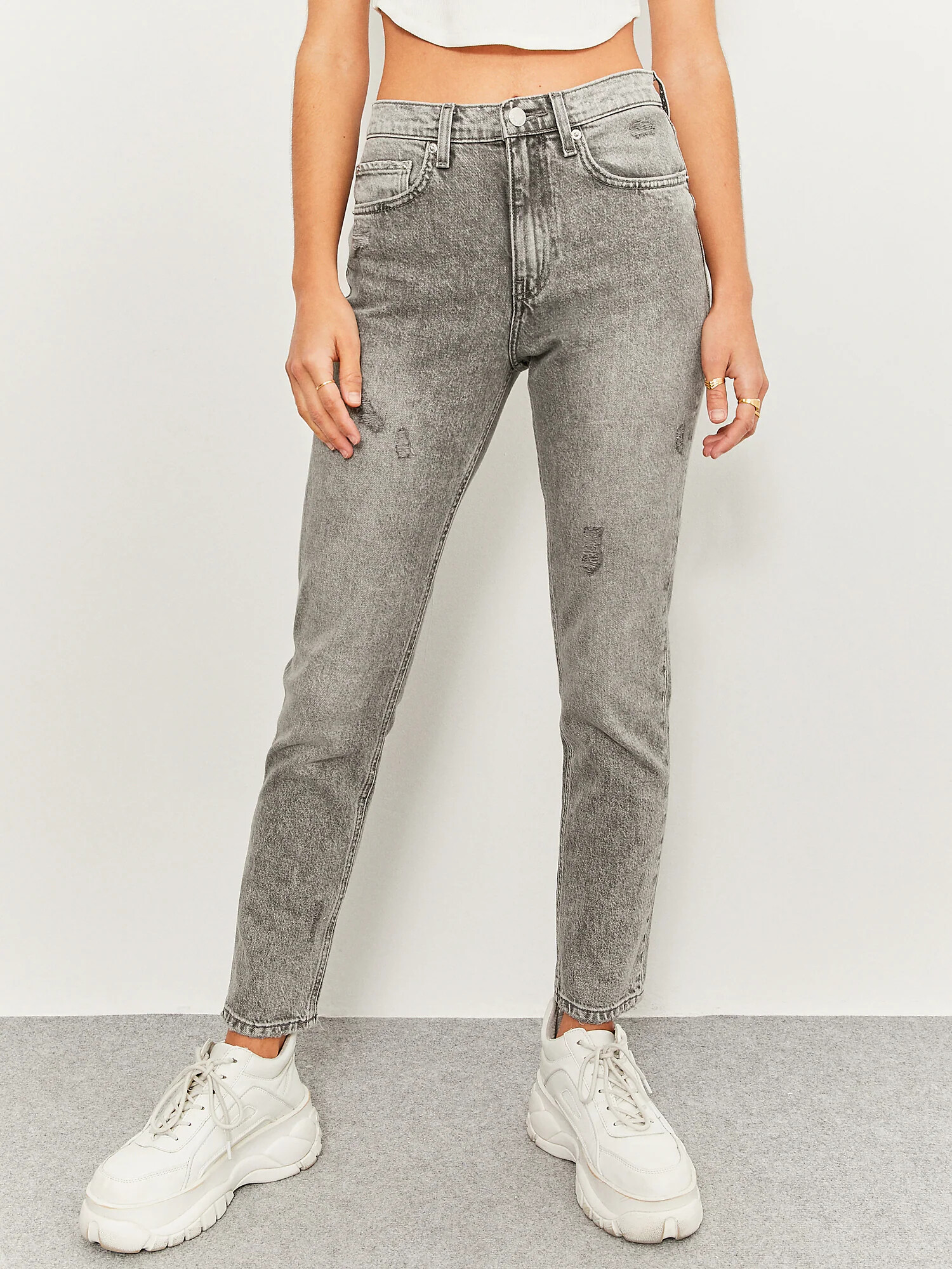 Tally Weijl Jeans gri denim - Pled.ro