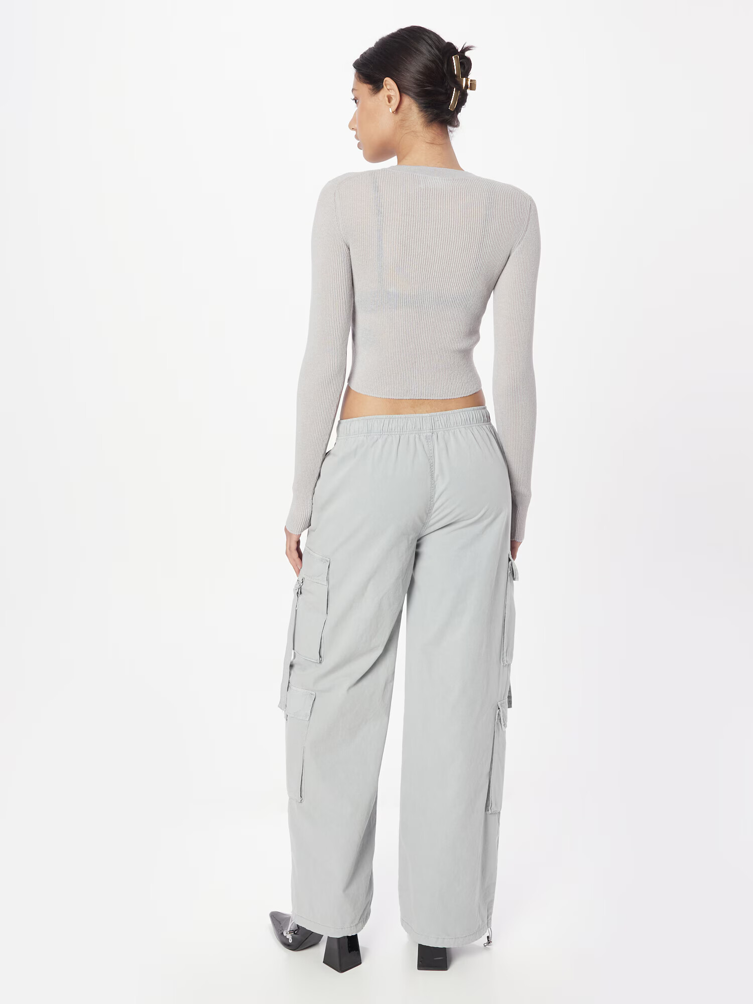 Tally Weijl Pantaloni cu buzunare albastru pastel - Pled.ro