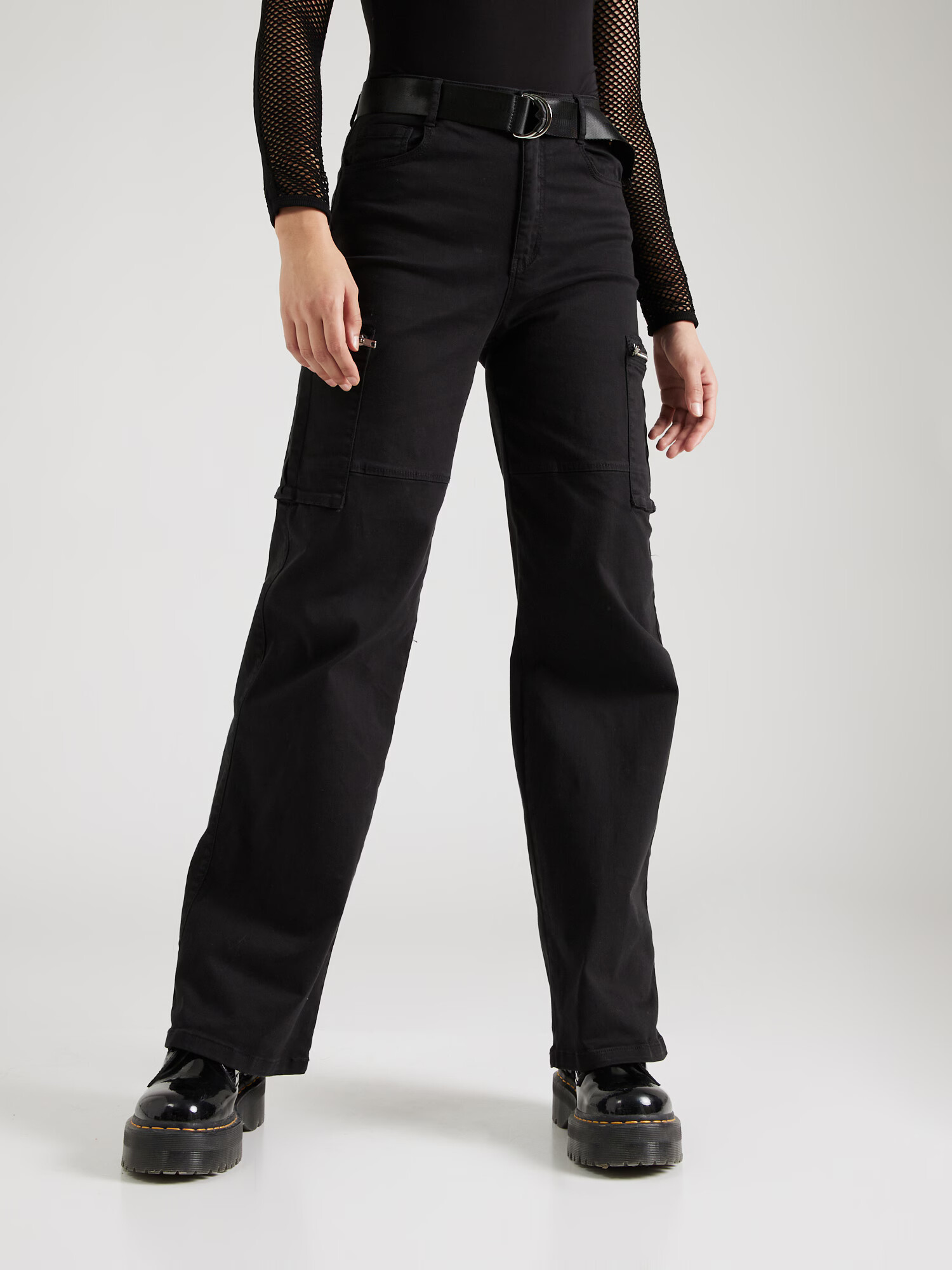 Tally Weijl Pantaloni cu buzunare negru - Pled.ro