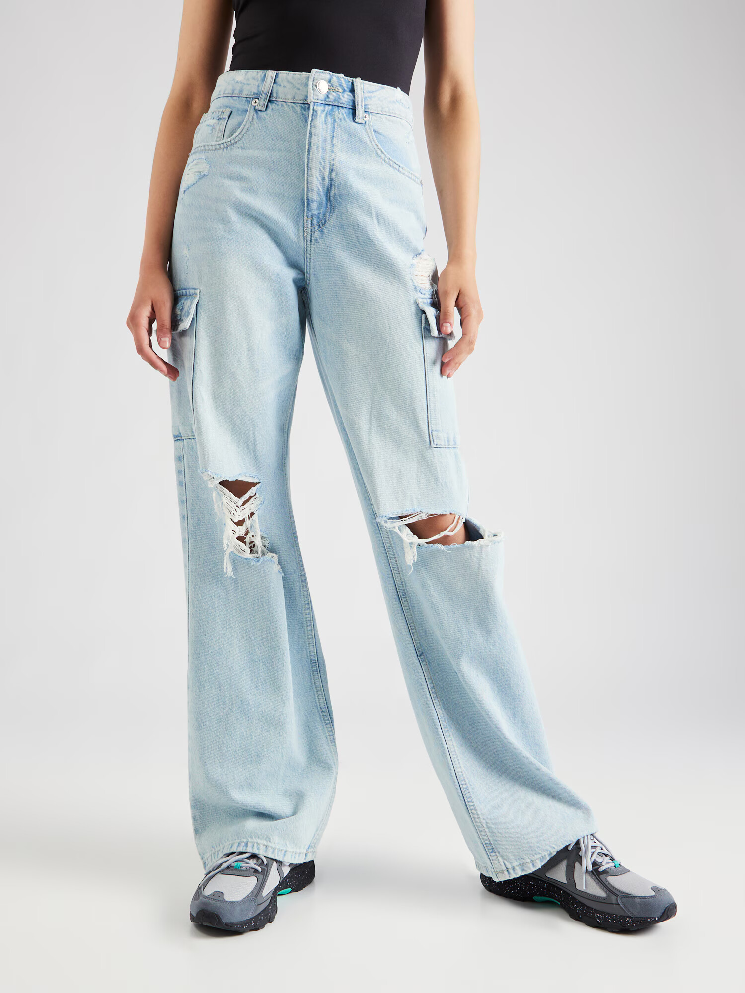 Tally Weijl Pantaloni eleganți albastru denim - Pled.ro