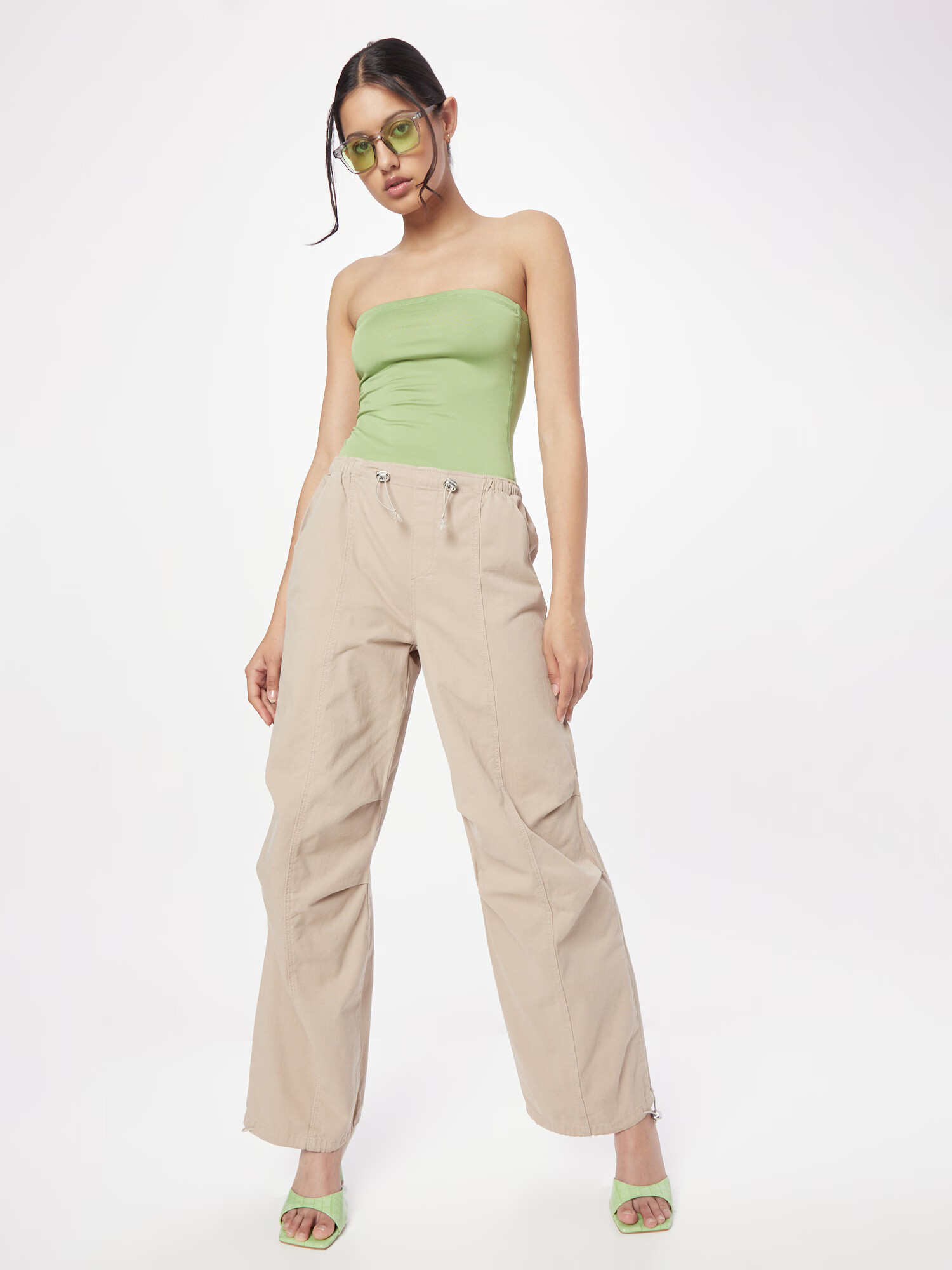 Tally Weijl Pantaloni maro deschis - Pled.ro