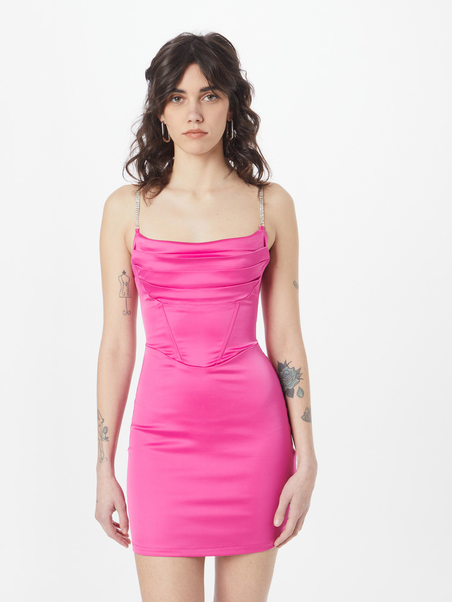 Tally Weijl Rochie tip bluză fucsia - Pled.ro