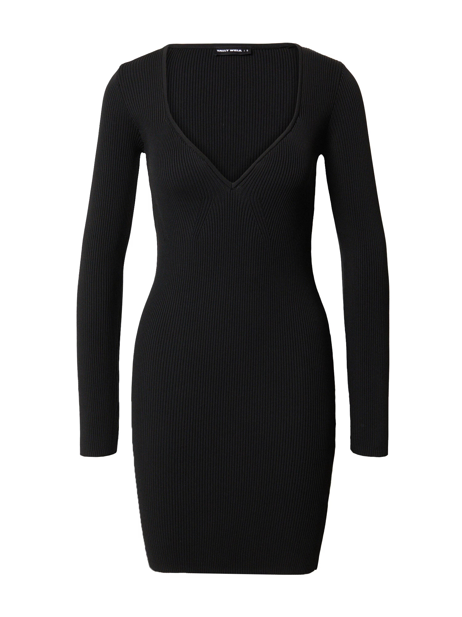 Tally Weijl Rochie tricotat negru - Pled.ro