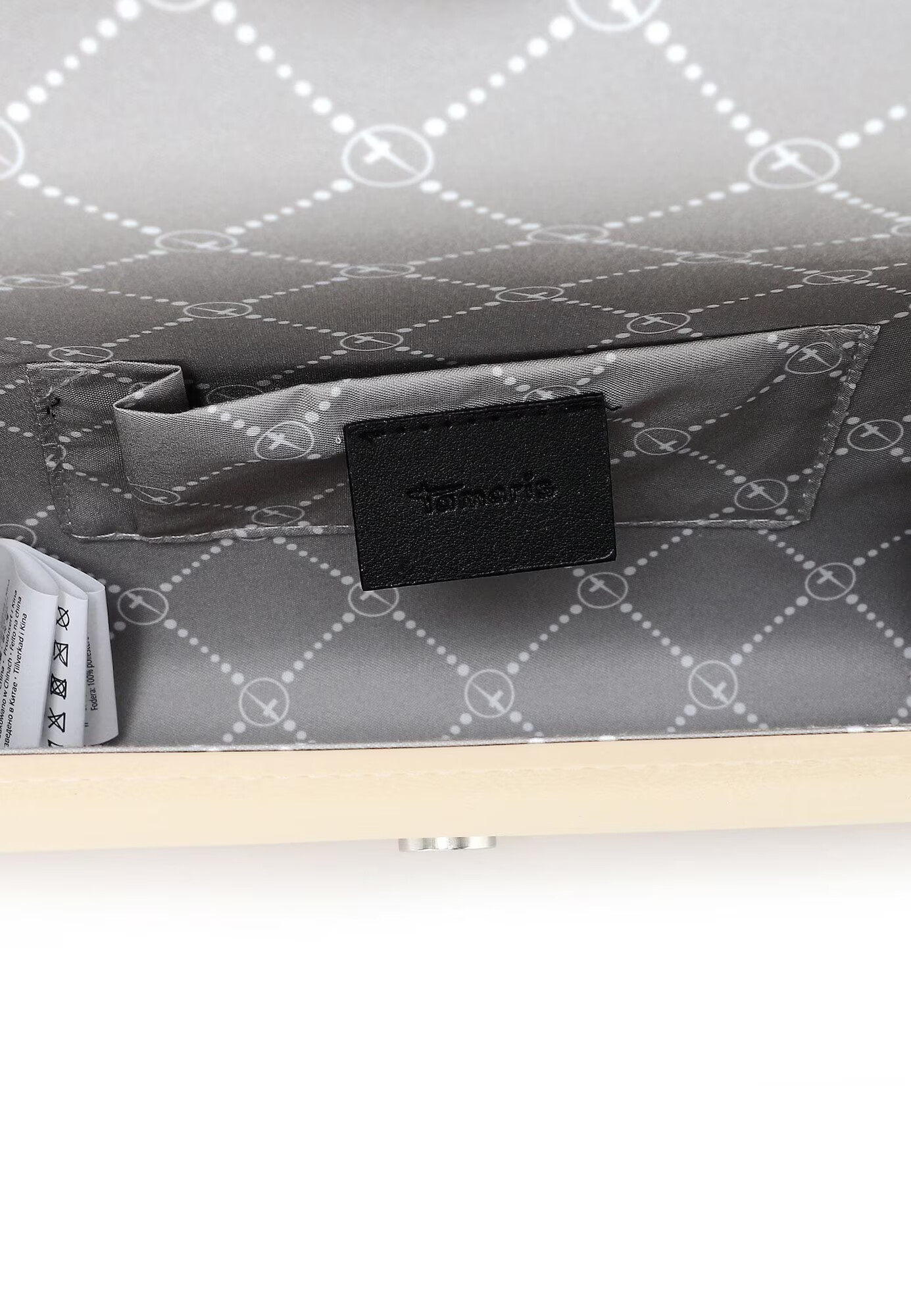 TAMARIS Clutch 'Amalia' crem - Pled.ro