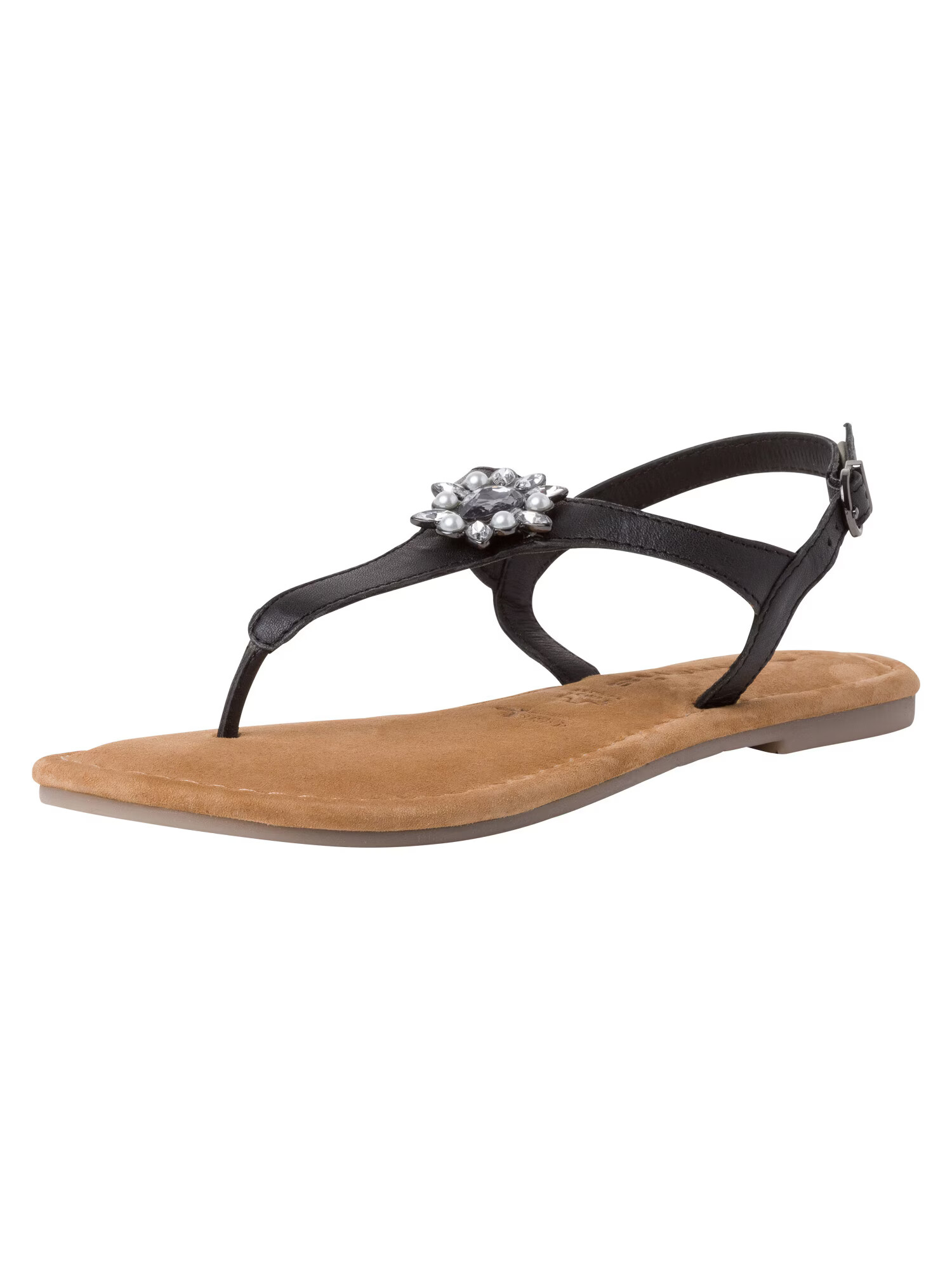 TAMARIS Flip-flops negru / argintiu - Pled.ro