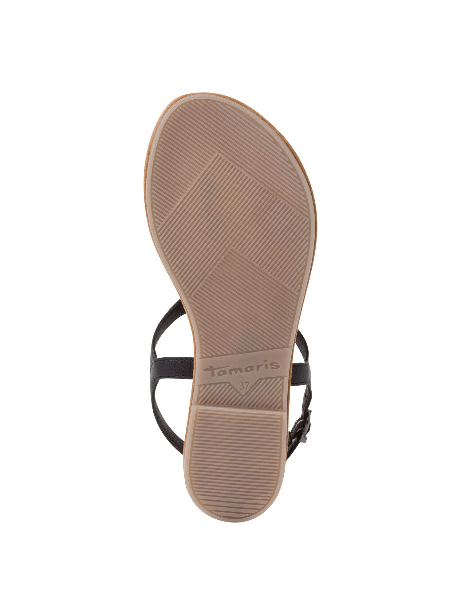 TAMARIS Flip-flops negru / argintiu - Pled.ro