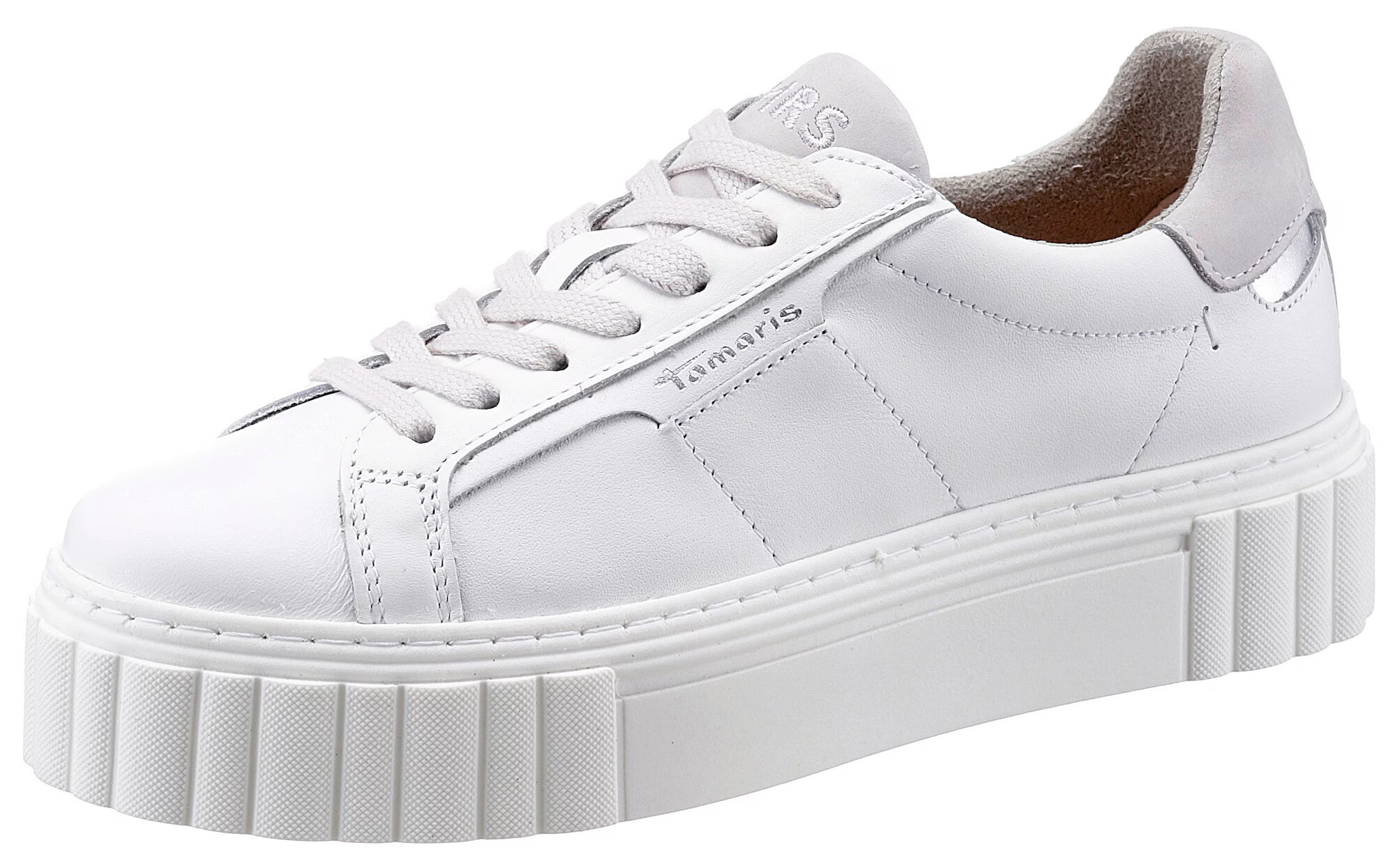 TAMARIS Sneaker low alb - Pled.ro