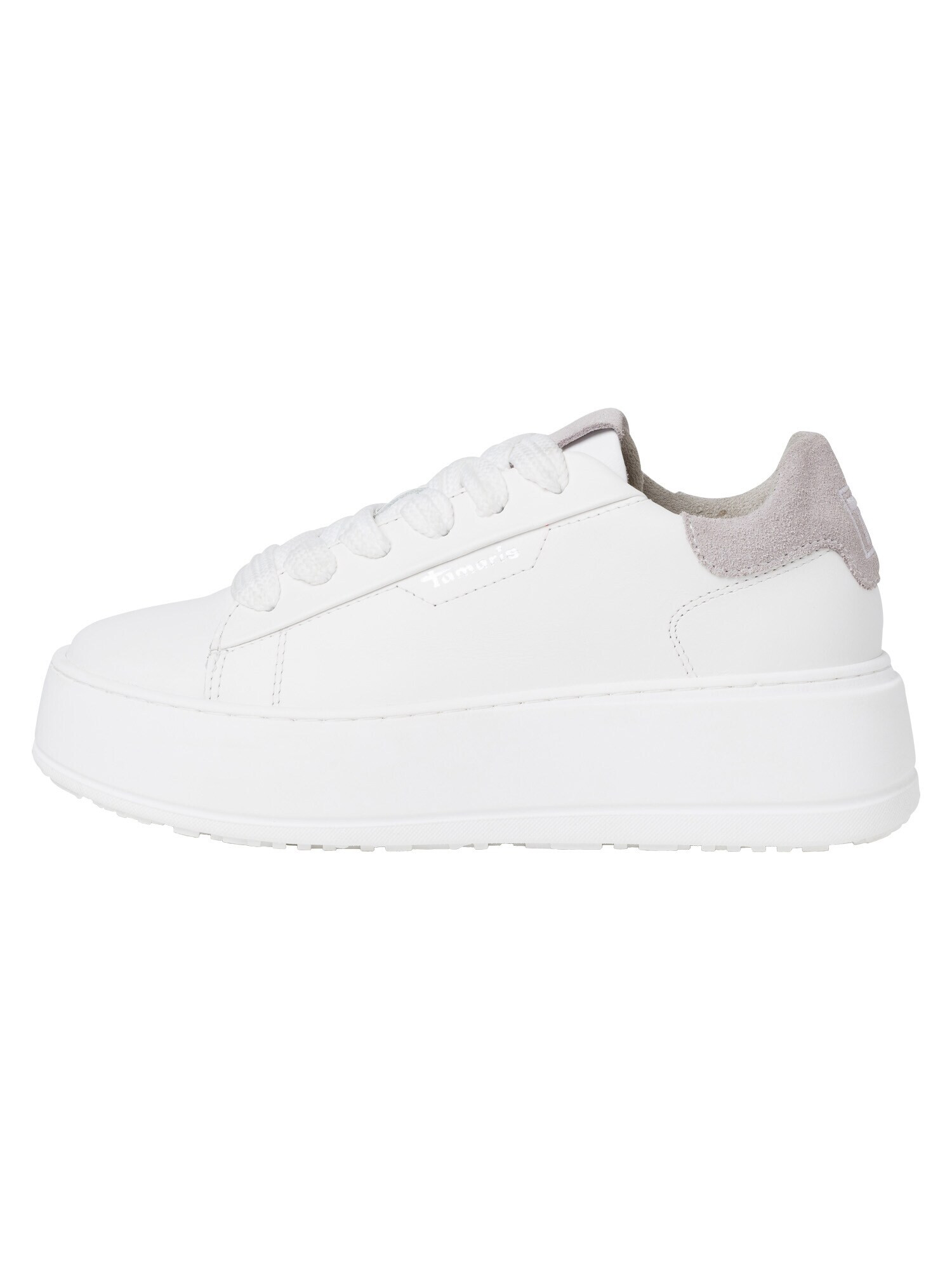 TAMARIS Sneaker low argintiu / alb - Pled.ro