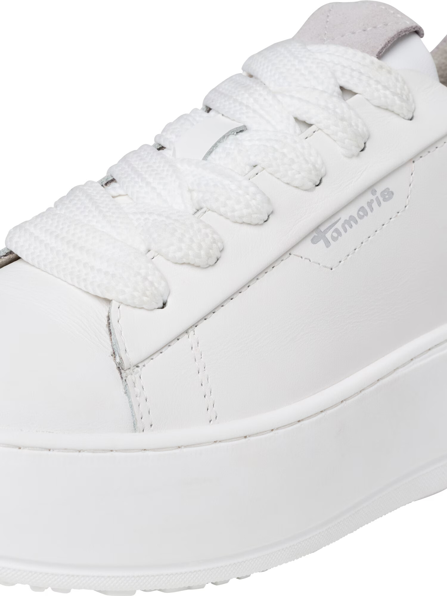 TAMARIS Sneaker low argintiu / alb - Pled.ro