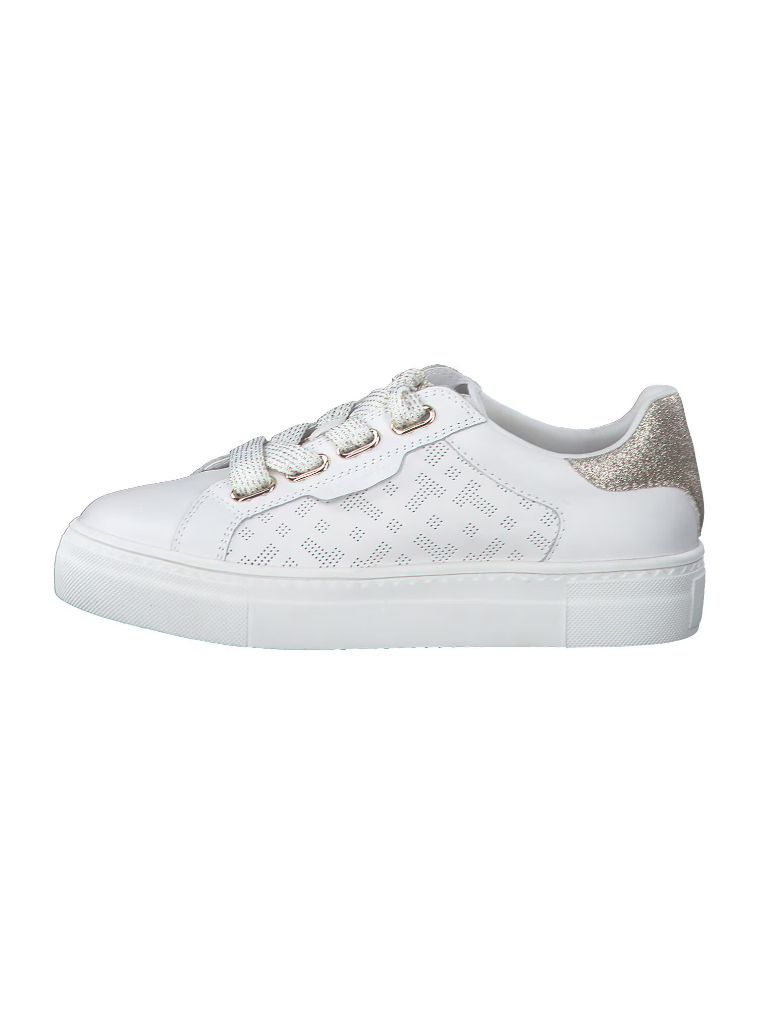 TAMARIS Sneaker low argintiu / alb - Pled.ro