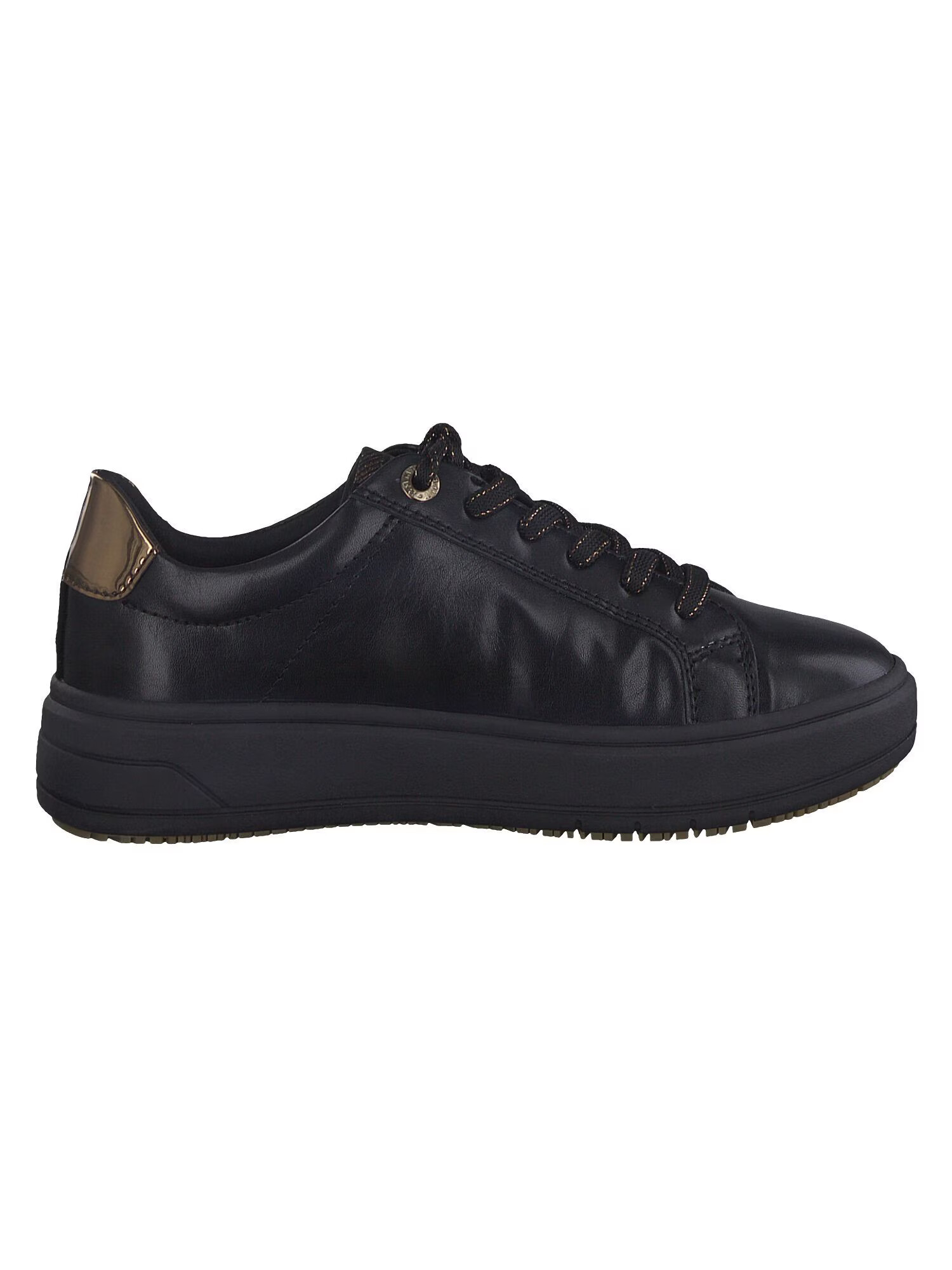 TAMARIS Sneaker low auriu / negru - Pled.ro