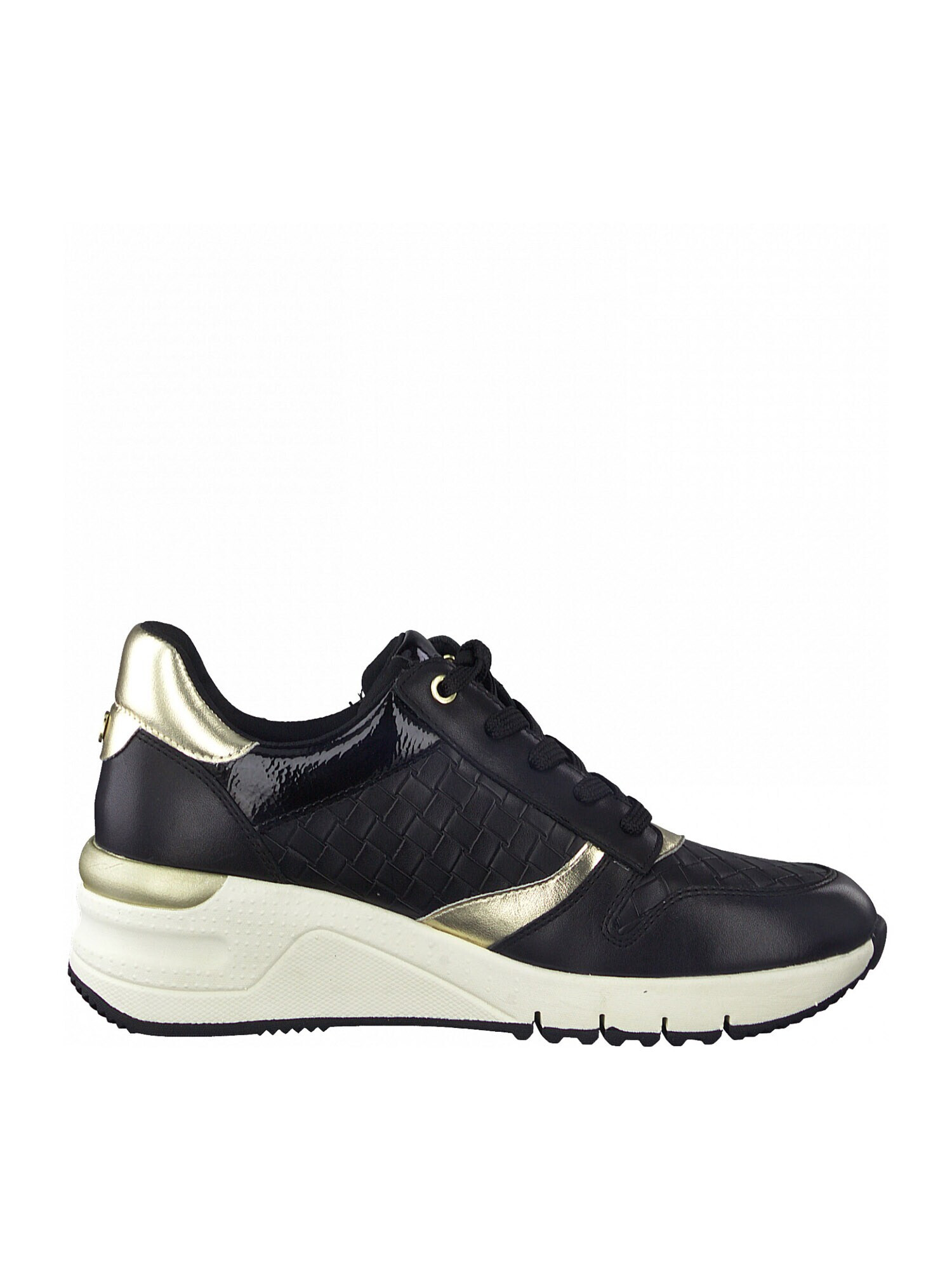 TAMARIS Sneaker low auriu / negru - Pled.ro