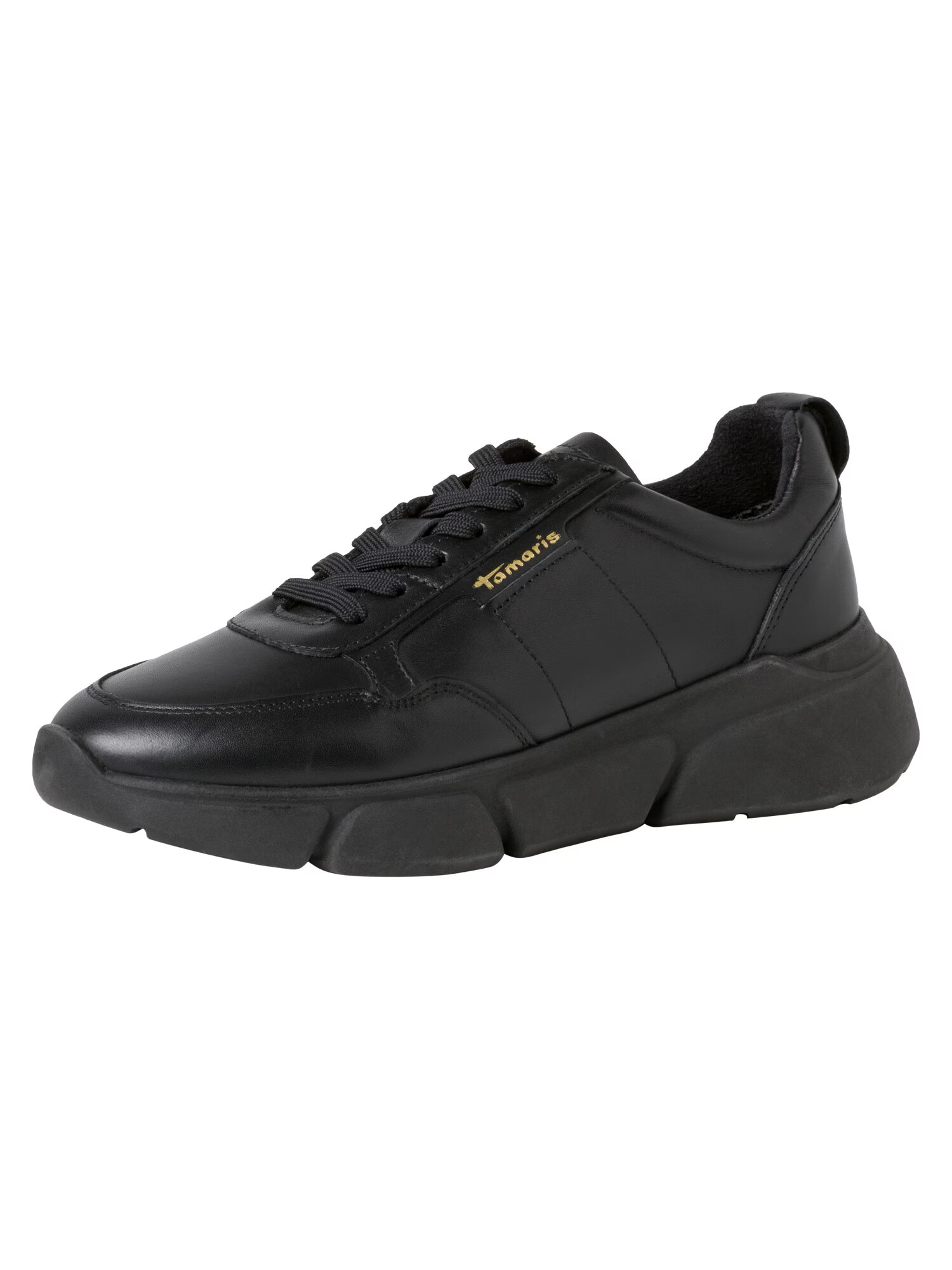 TAMARIS Sneaker low auriu / negru - Pled.ro