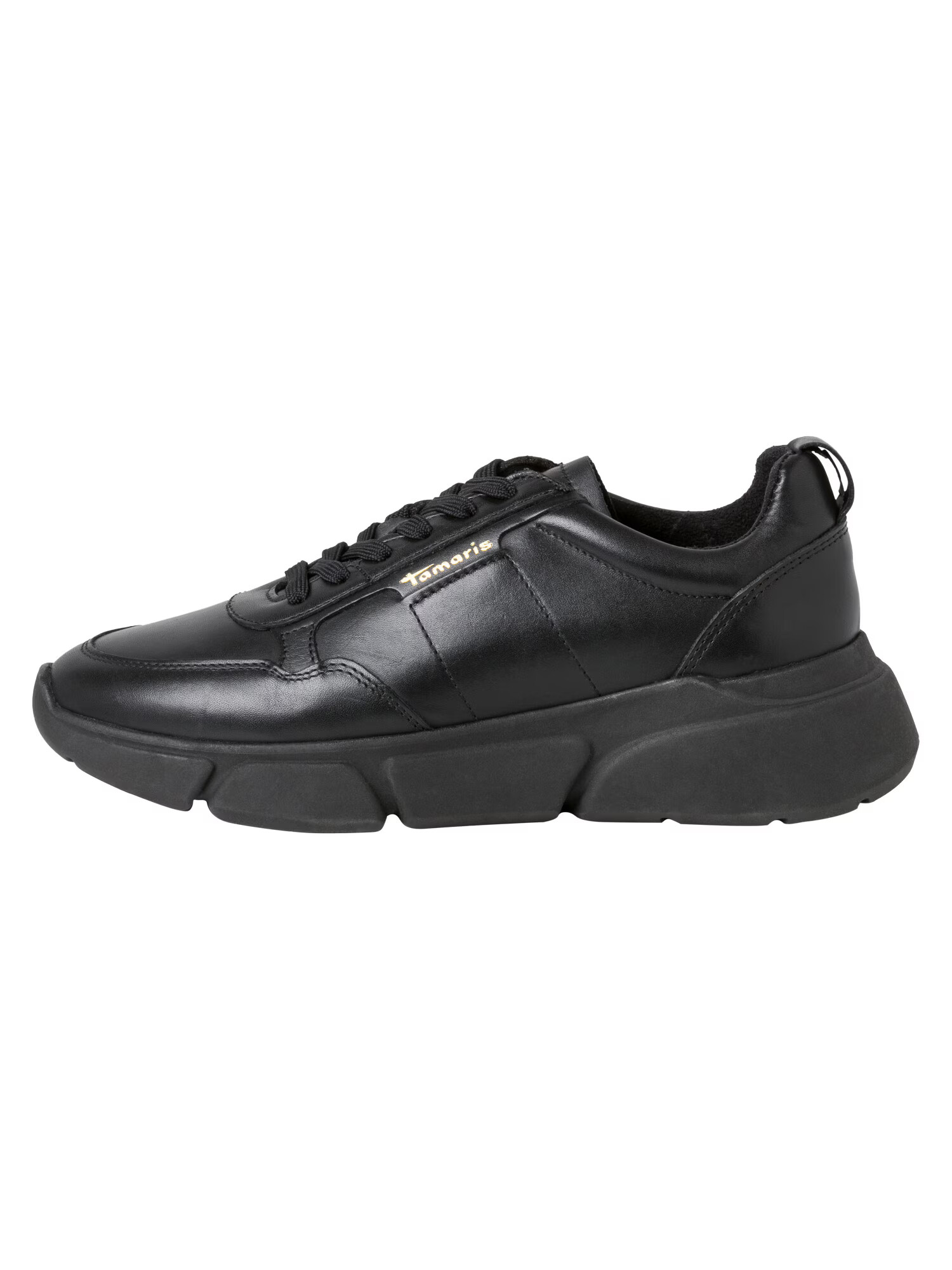 TAMARIS Sneaker low auriu / negru - Pled.ro