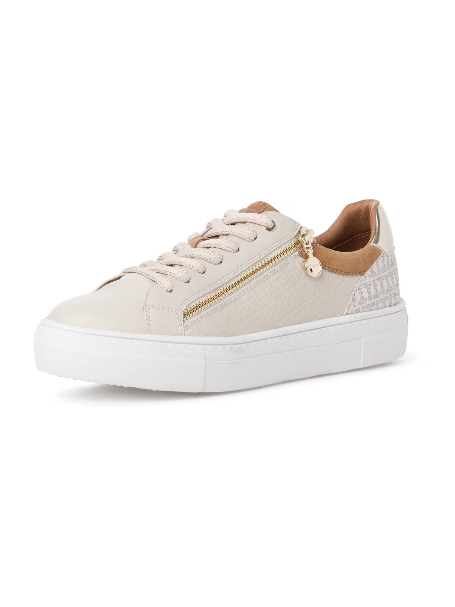 TAMARIS Sneaker low bej / culoarea pielii / maro pueblo - Pled.ro