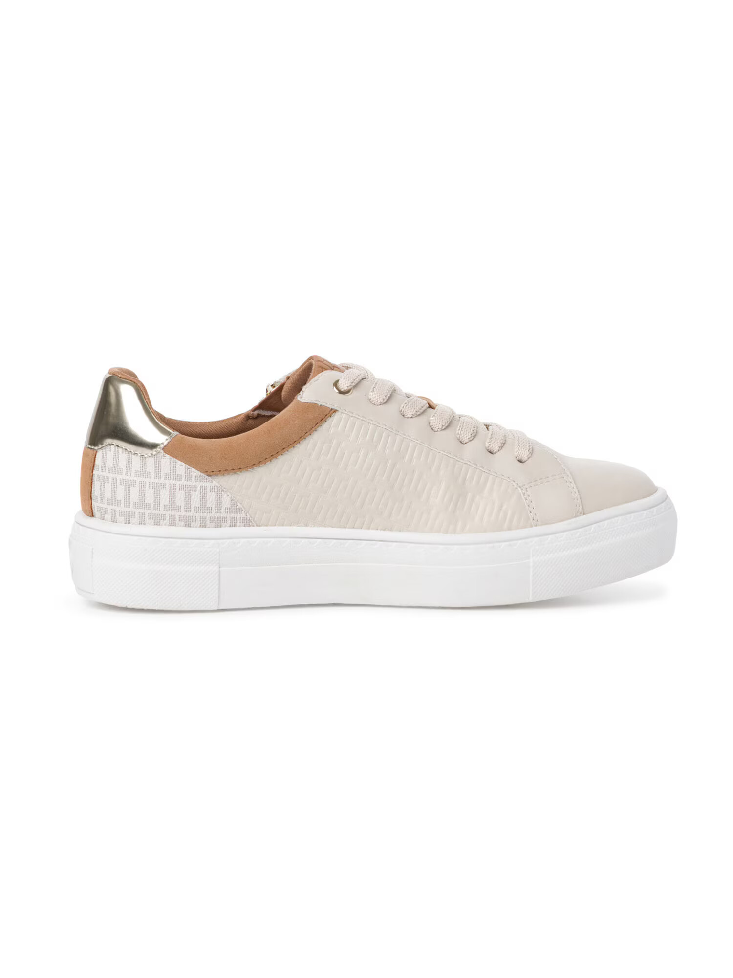 TAMARIS Sneaker low bej / culoarea pielii / maro pueblo - Pled.ro