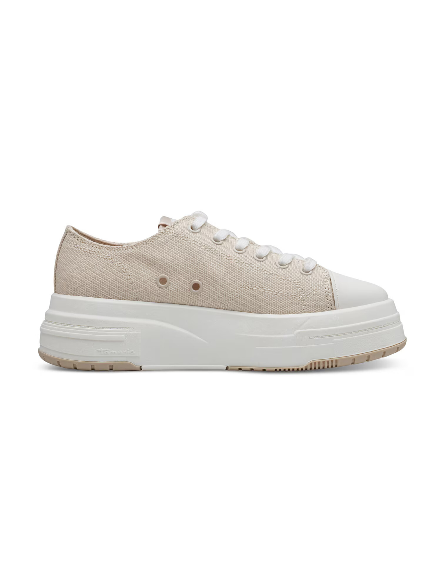 TAMARIS Sneaker low bej deschis / alb - Pled.ro