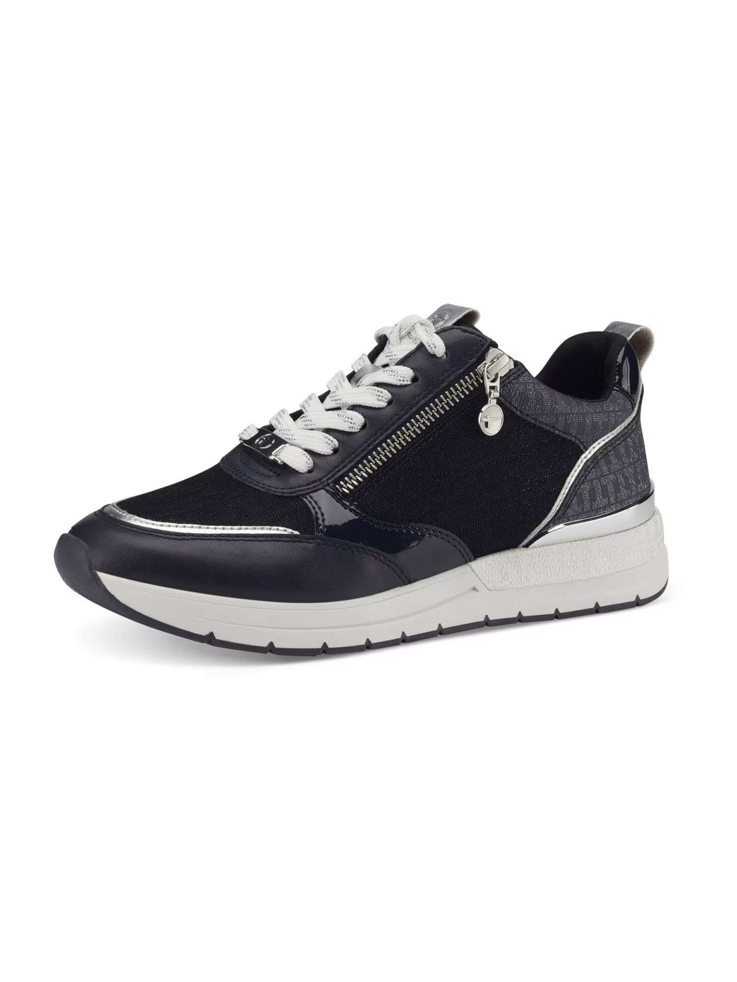 TAMARIS Sneaker low bleumarin / negru / argintiu - Pled.ro