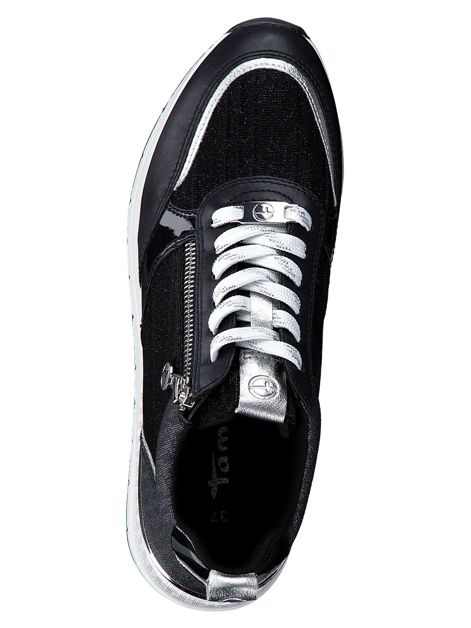 TAMARIS Sneaker low bleumarin / negru / argintiu - Pled.ro