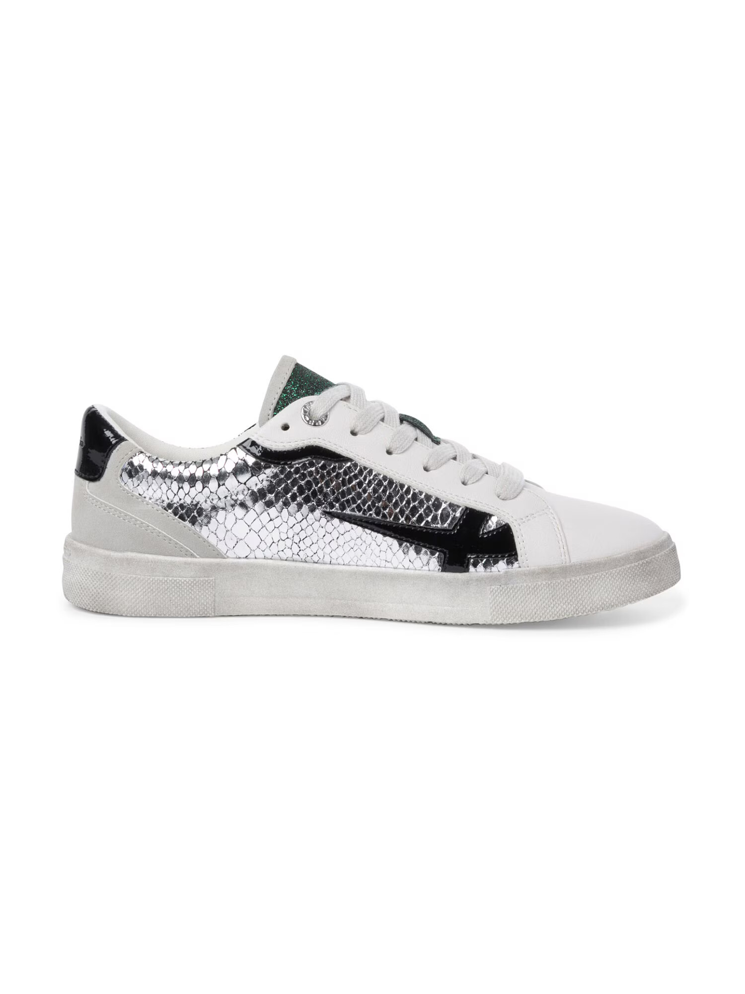 TAMARIS Sneaker low brocart / negru / alb - Pled.ro