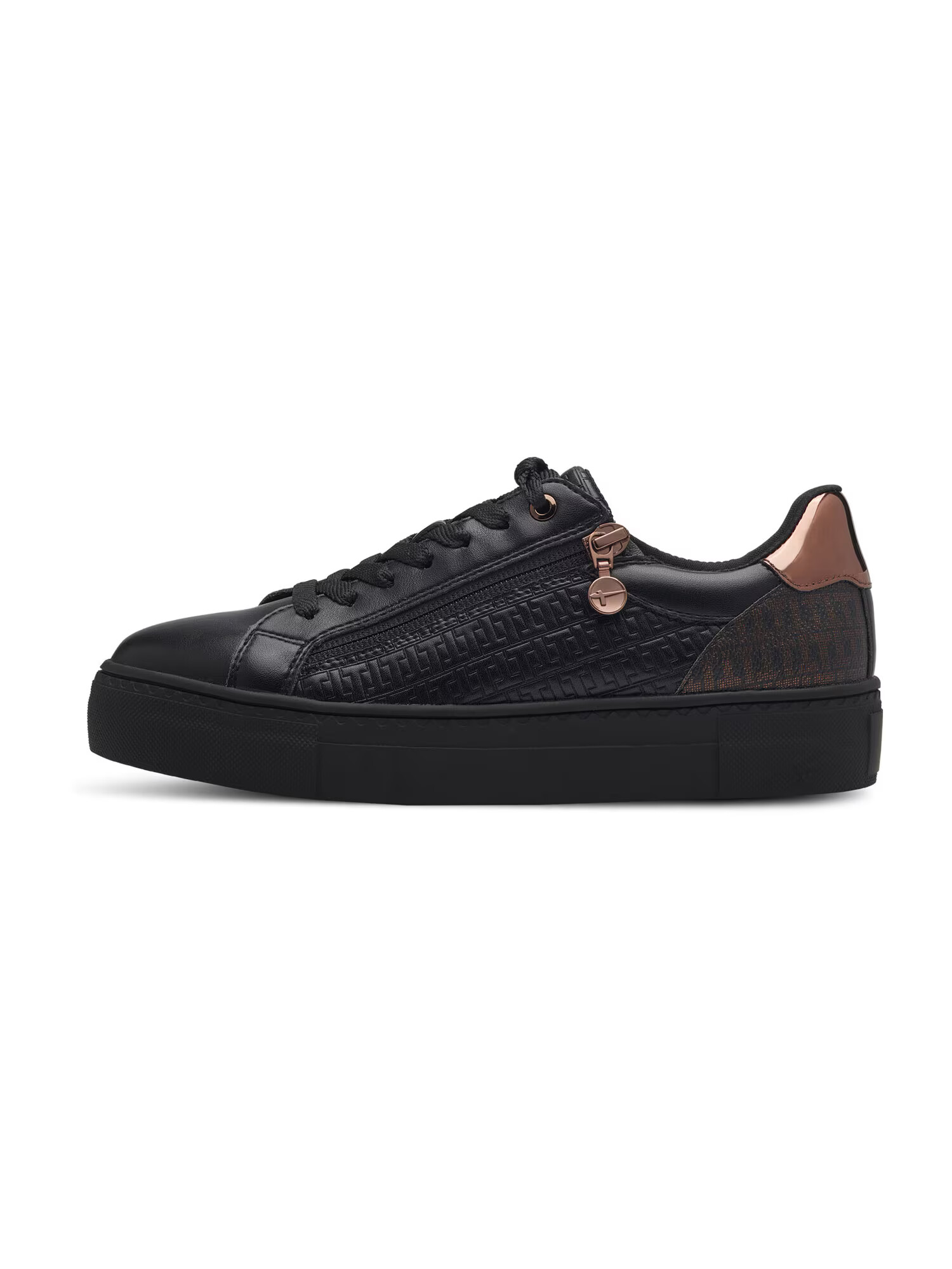 TAMARIS Sneaker low bronz / negru - Pled.ro