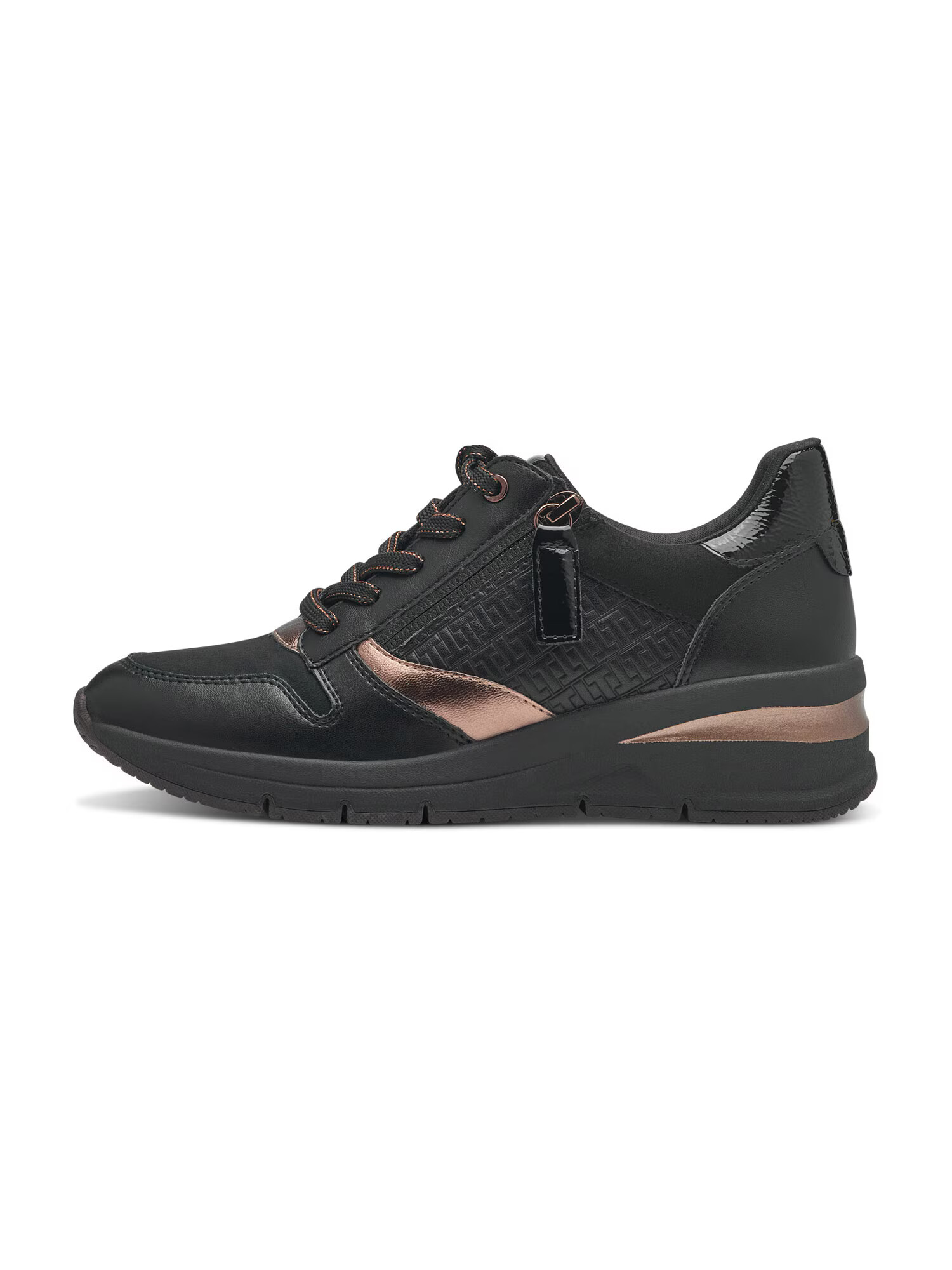 TAMARIS Sneaker low bronz / negru - Pled.ro