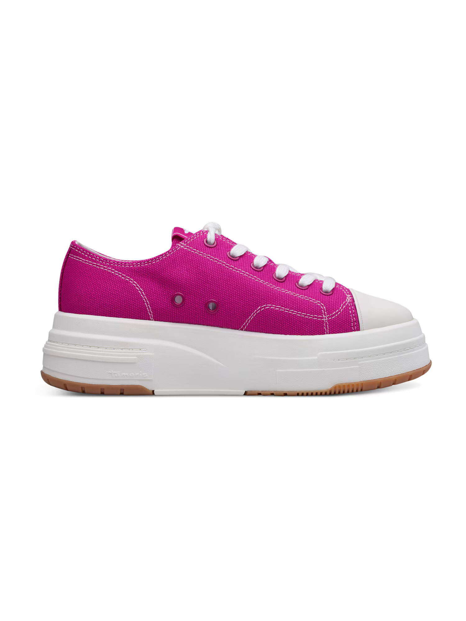 TAMARIS Sneaker low ciclam / alb - Pled.ro