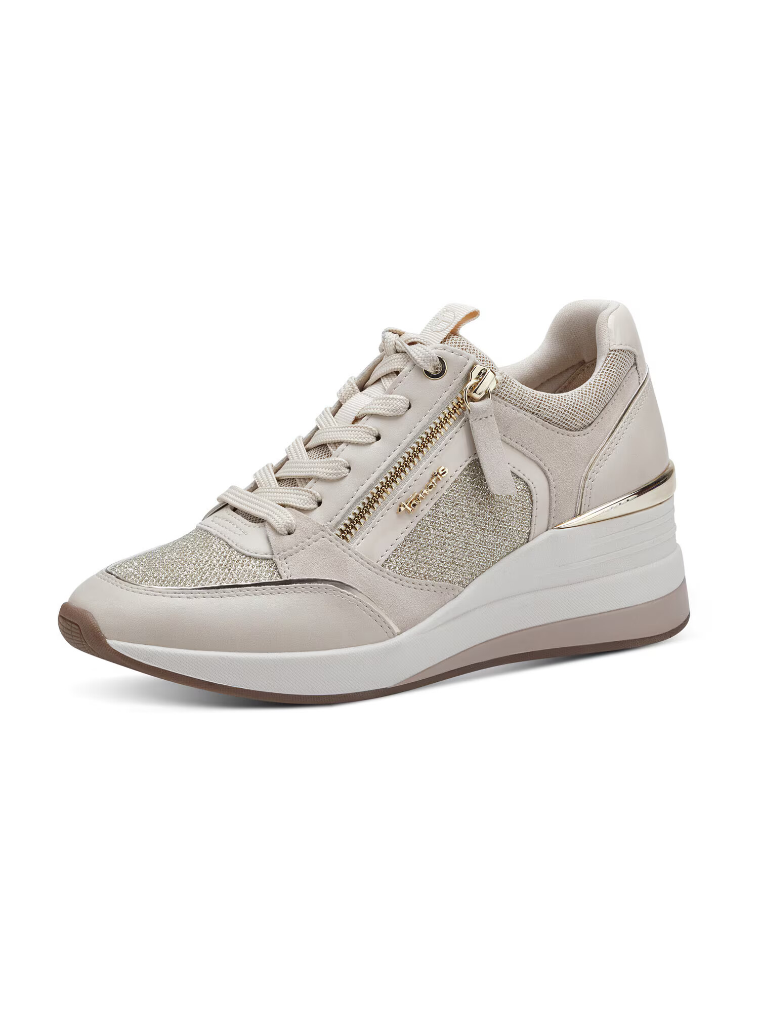 TAMARIS Sneaker low crem / auriu - Pled.ro