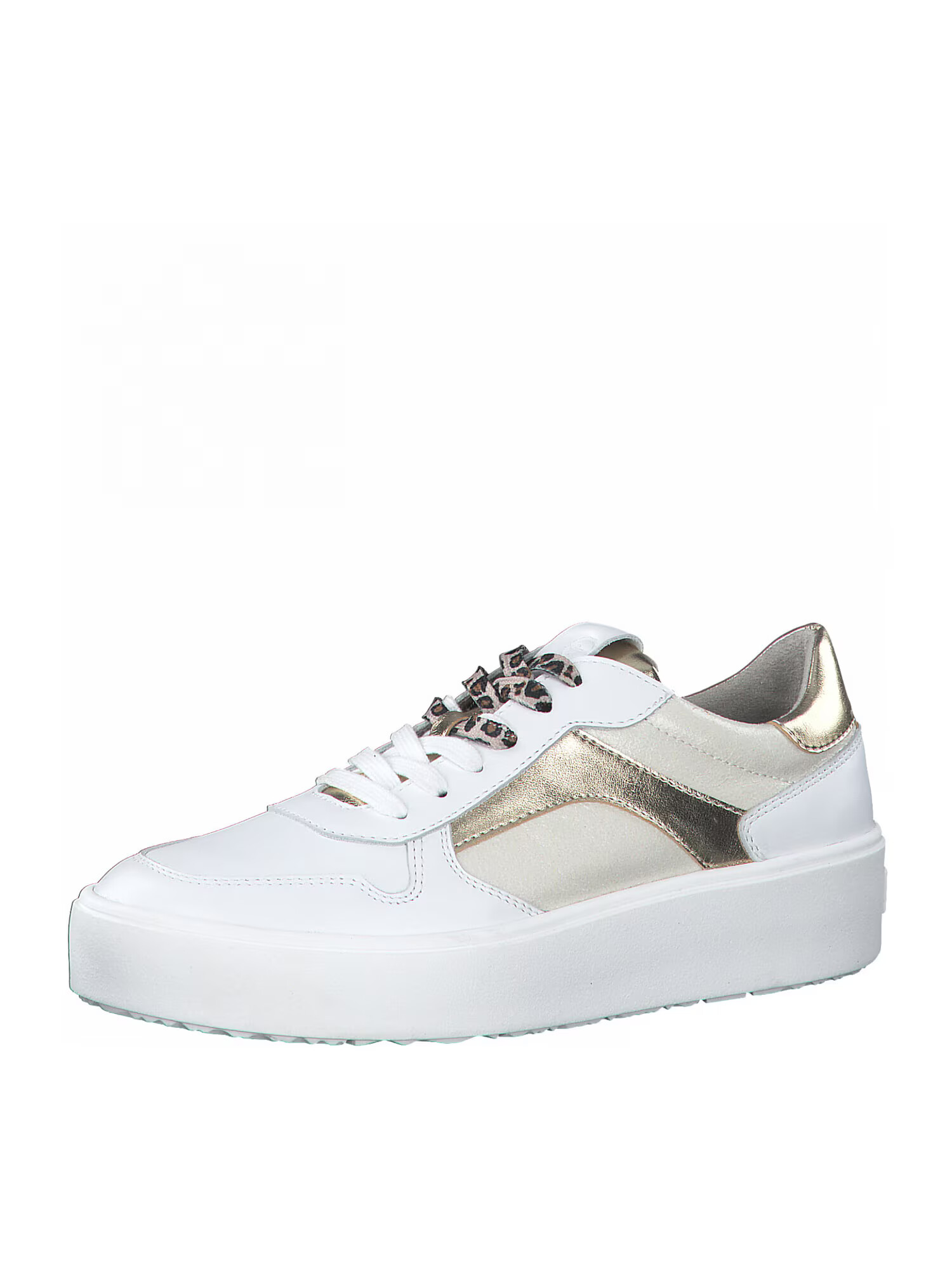 TAMARIS Sneaker low culoarea pielii / auriu / alb - Pled.ro