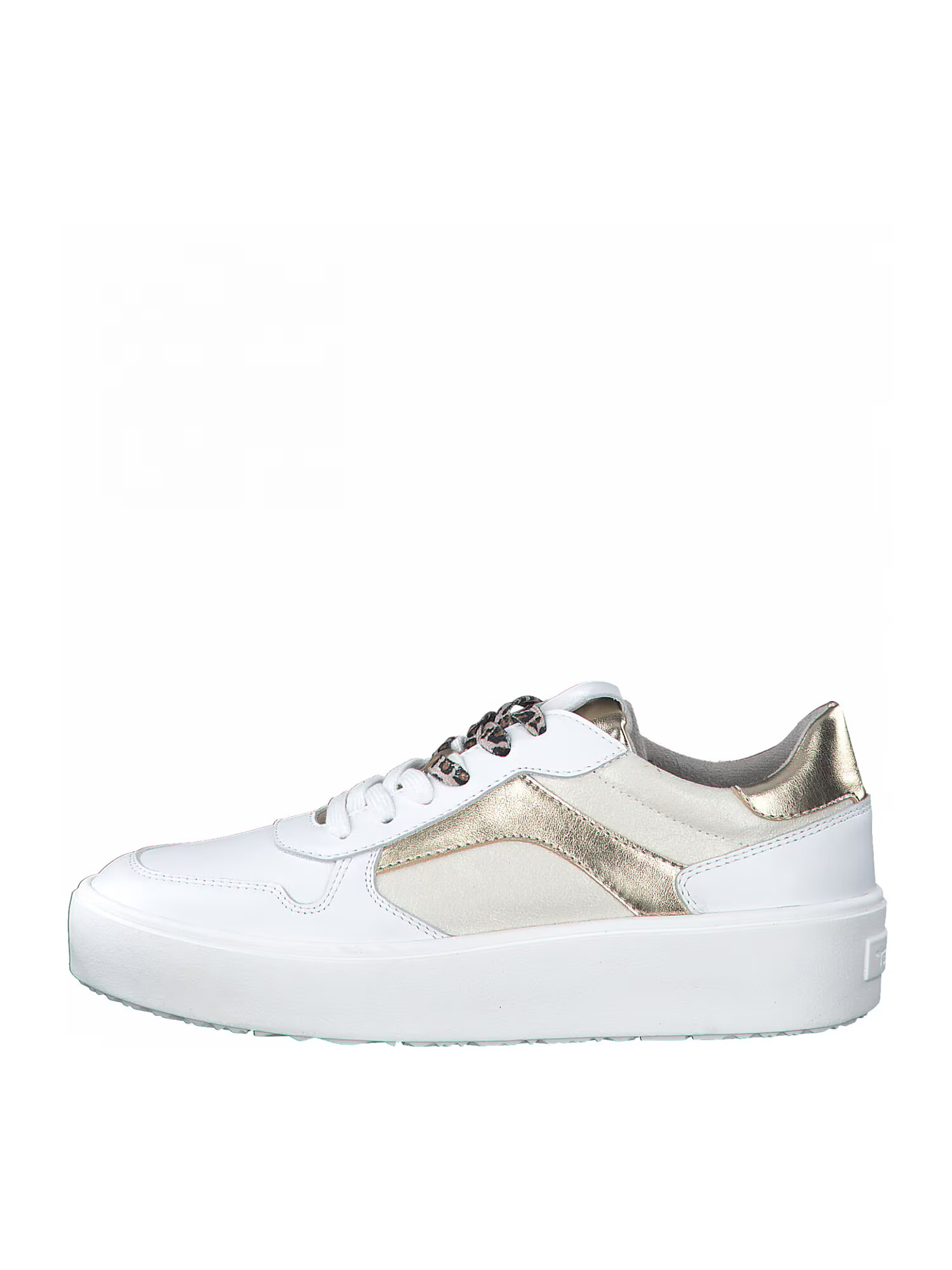 TAMARIS Sneaker low culoarea pielii / auriu / alb - Pled.ro