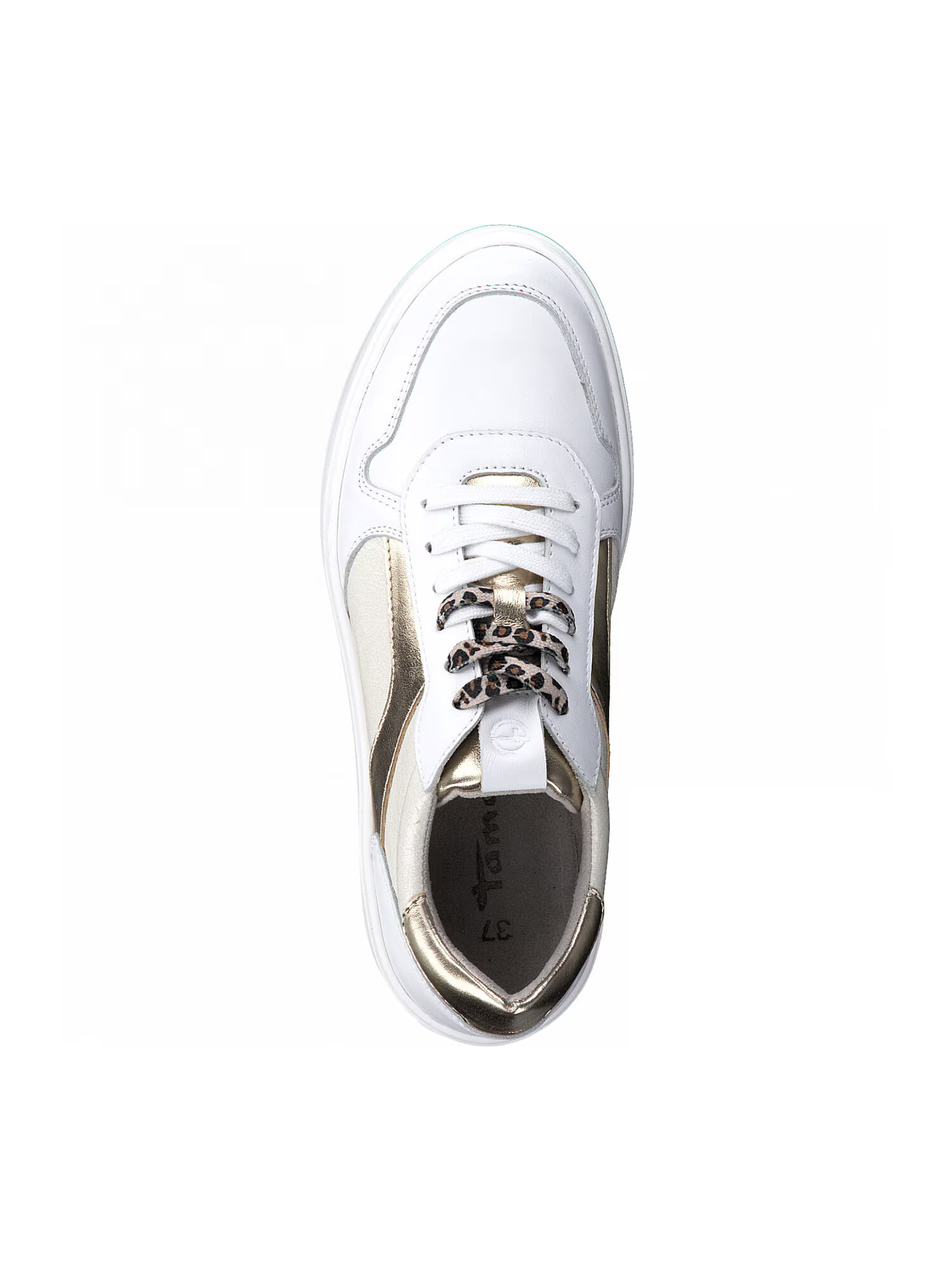 TAMARIS Sneaker low culoarea pielii / auriu / alb - Pled.ro