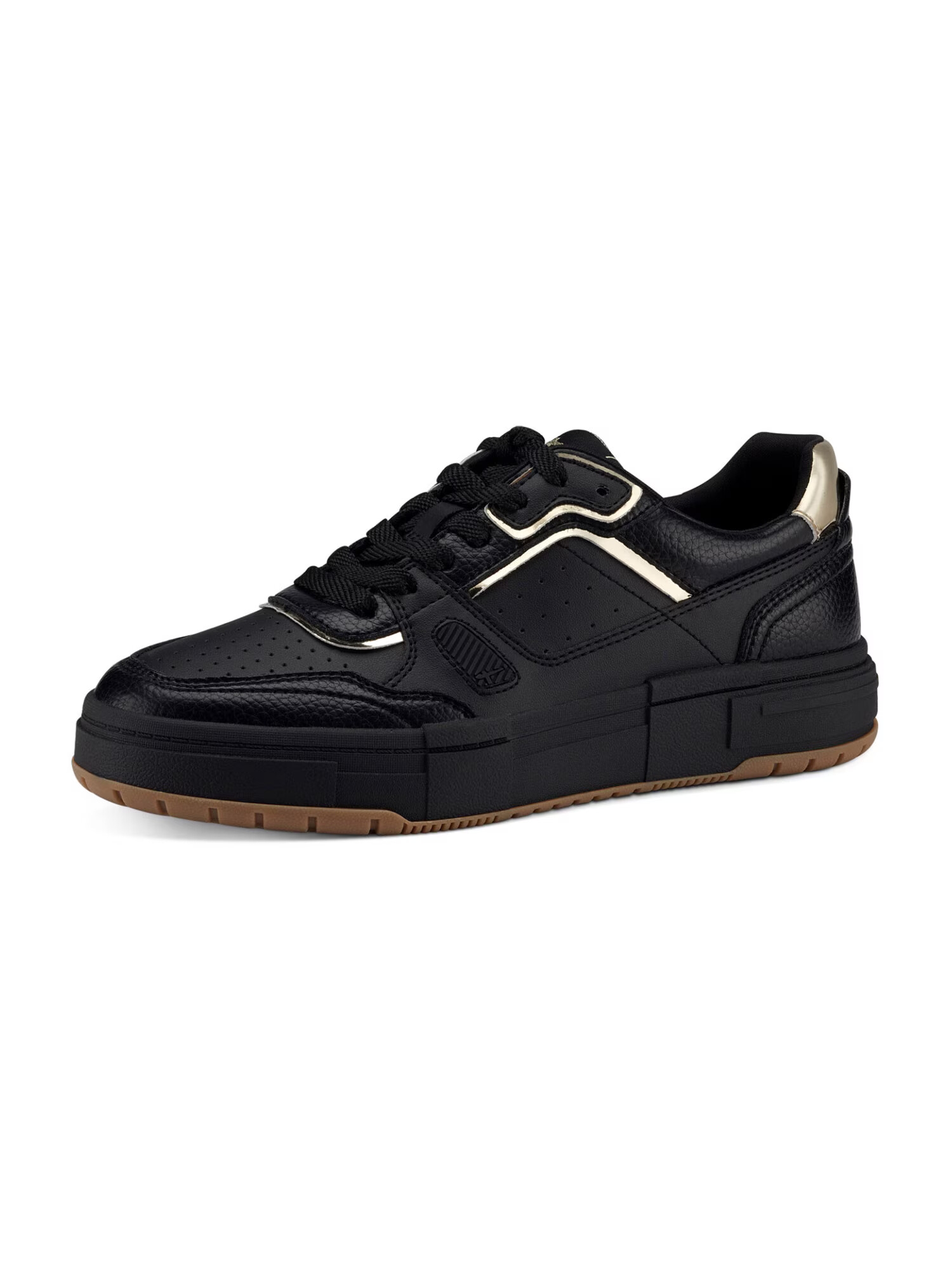 TAMARIS Sneaker low galben auriu / negru - Pled.ro