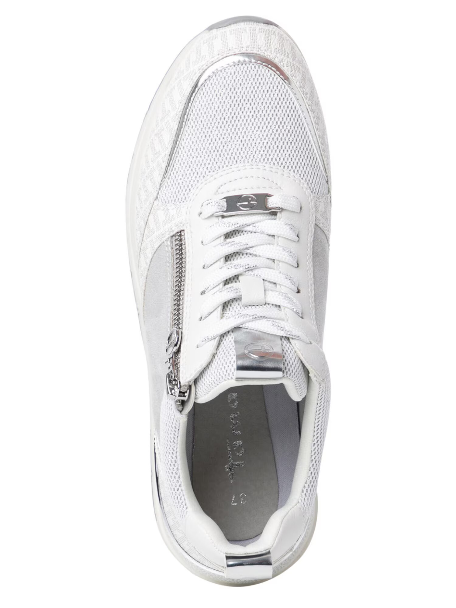 TAMARIS Sneaker low gri / gri deschis / alb - Pled.ro