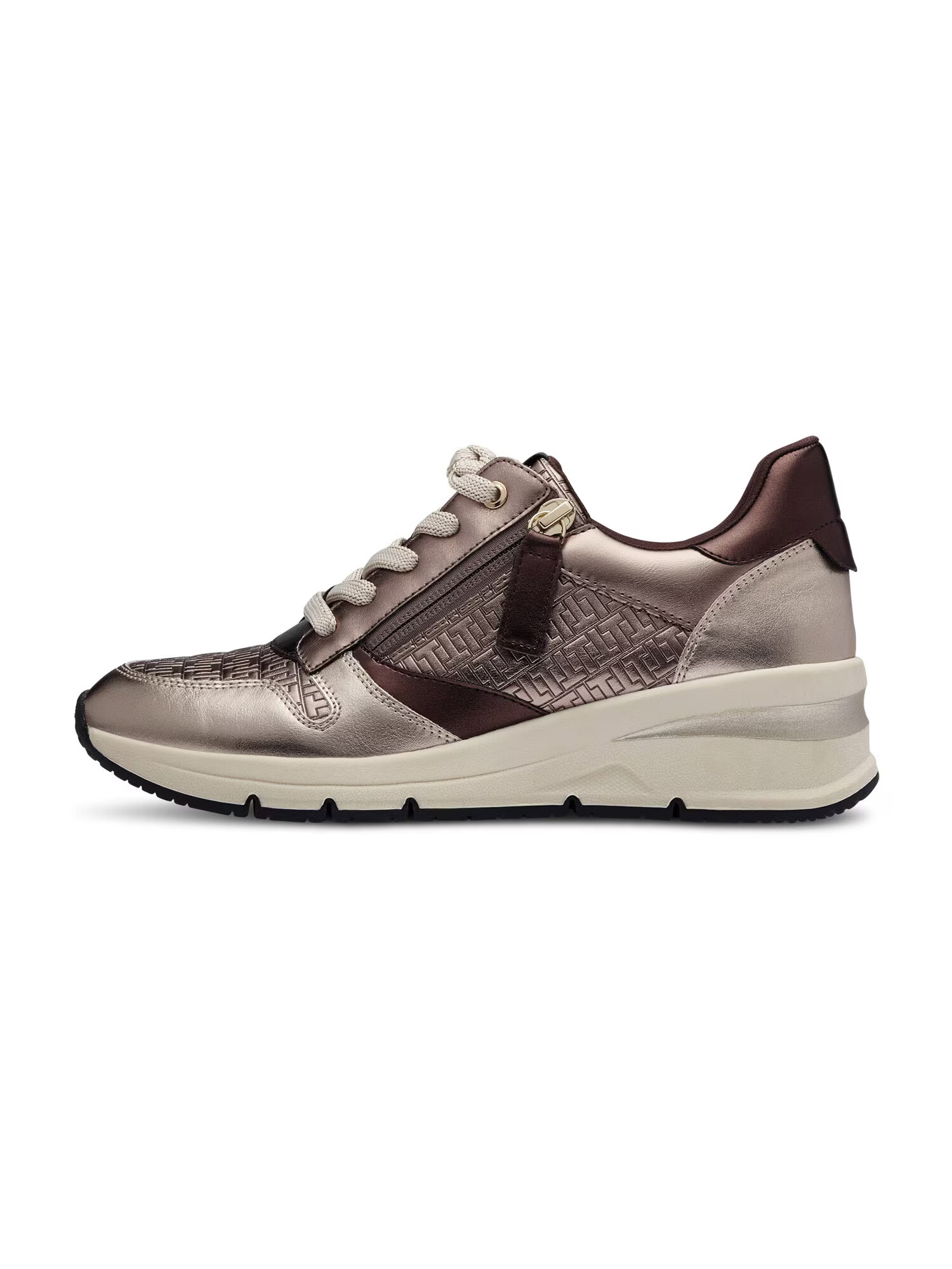 TAMARIS Sneaker low maro închis / gri taupe - Pled.ro