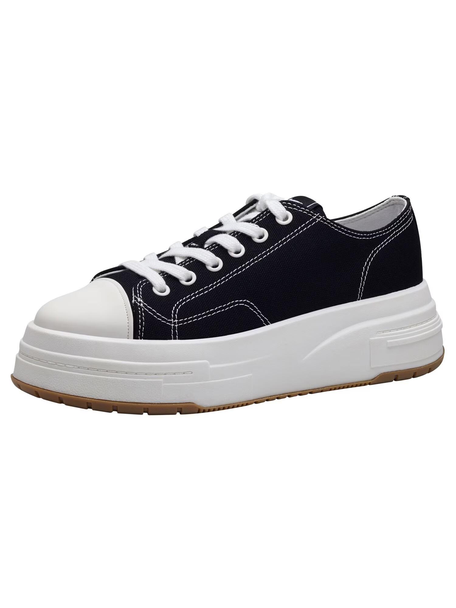 TAMARIS Sneaker low negru / alb - Pled.ro